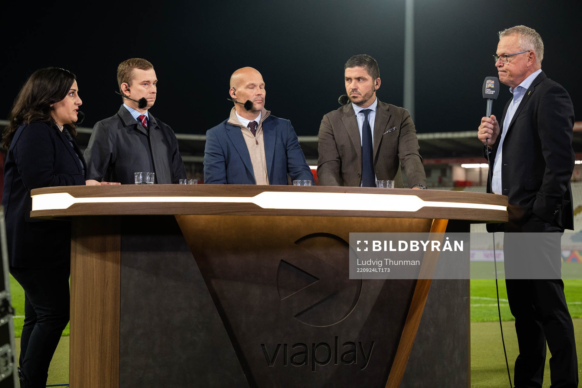 Head coach Janne Andersson of Sweden in the Viably studio
