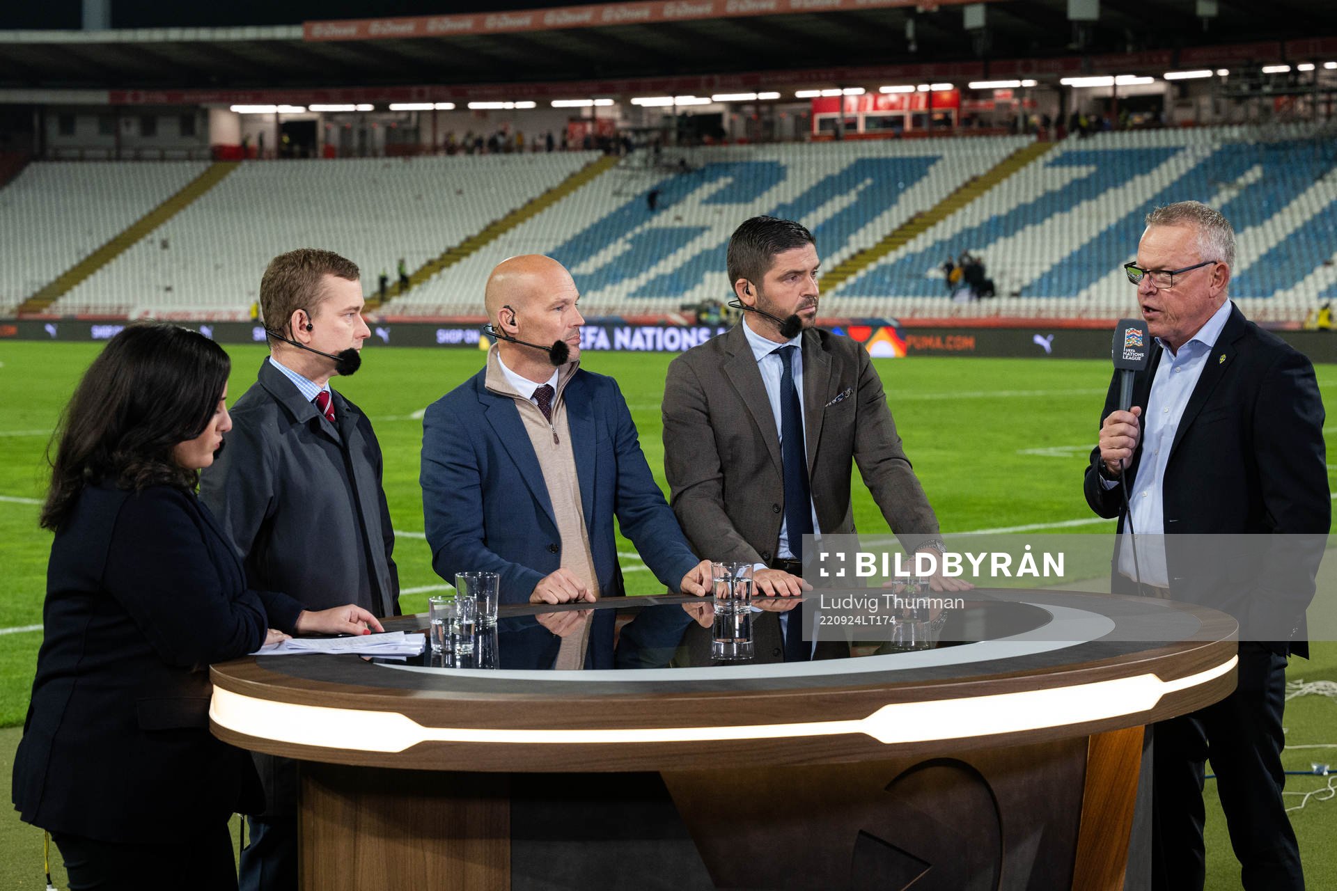 Head coach Janne Andersson of Sweden in the Viably studio