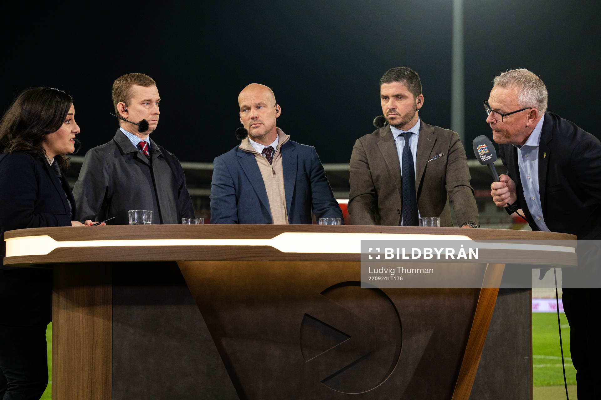 Head coach Janne Andersson of Sweden in the Viably studio