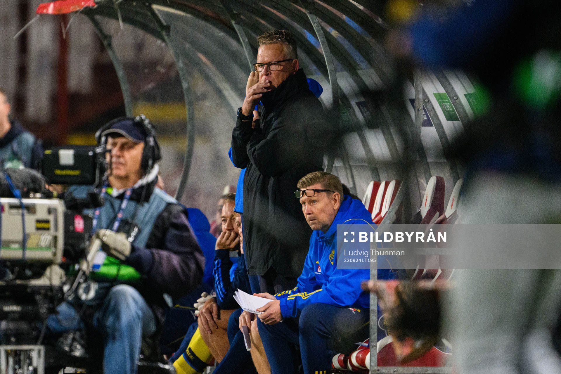 Head coach Janne Andersson and assistant coach Peter