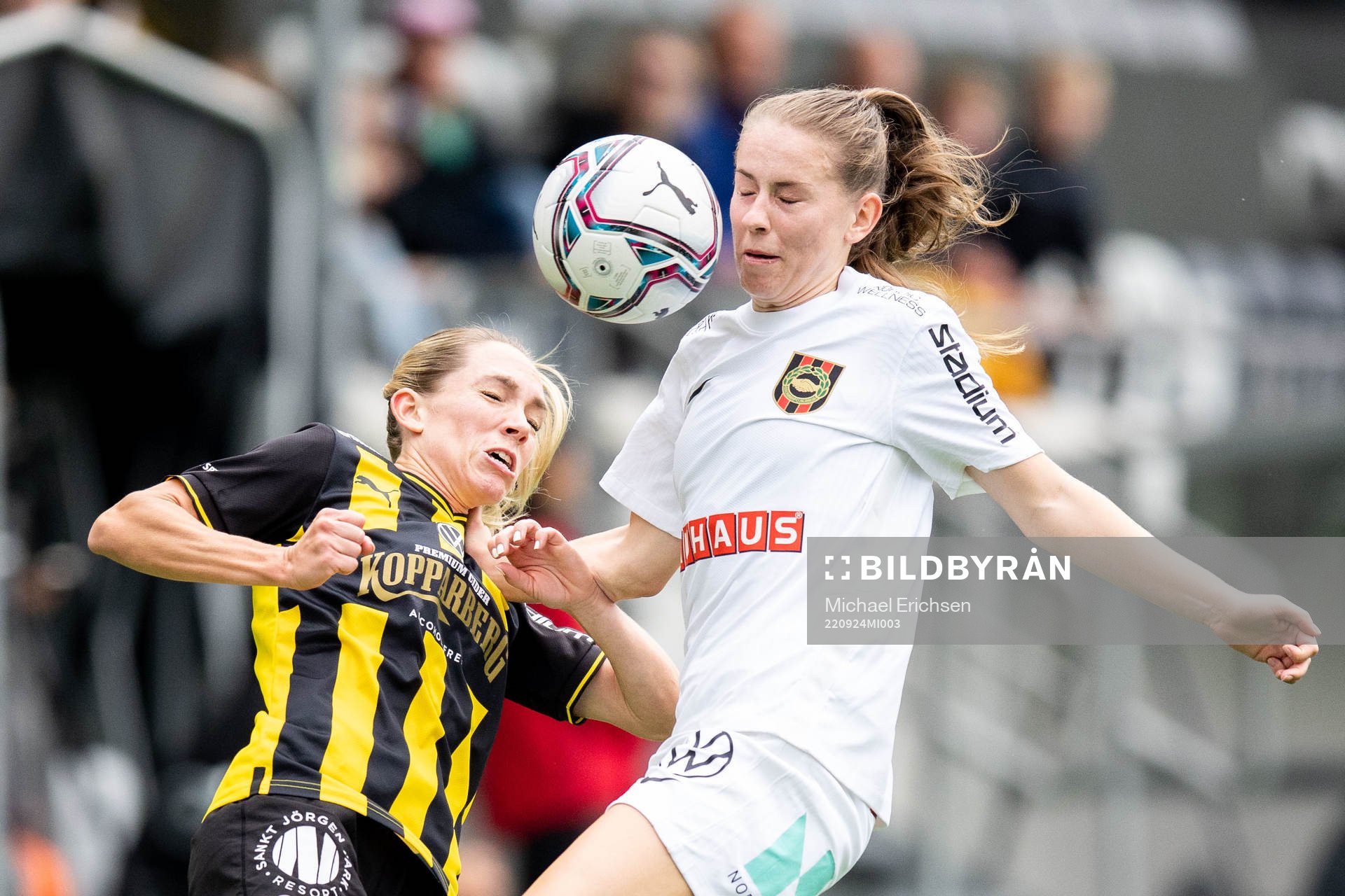 Häckens Elin Rubensson och Brommapojkarnas Ida Bengtsson