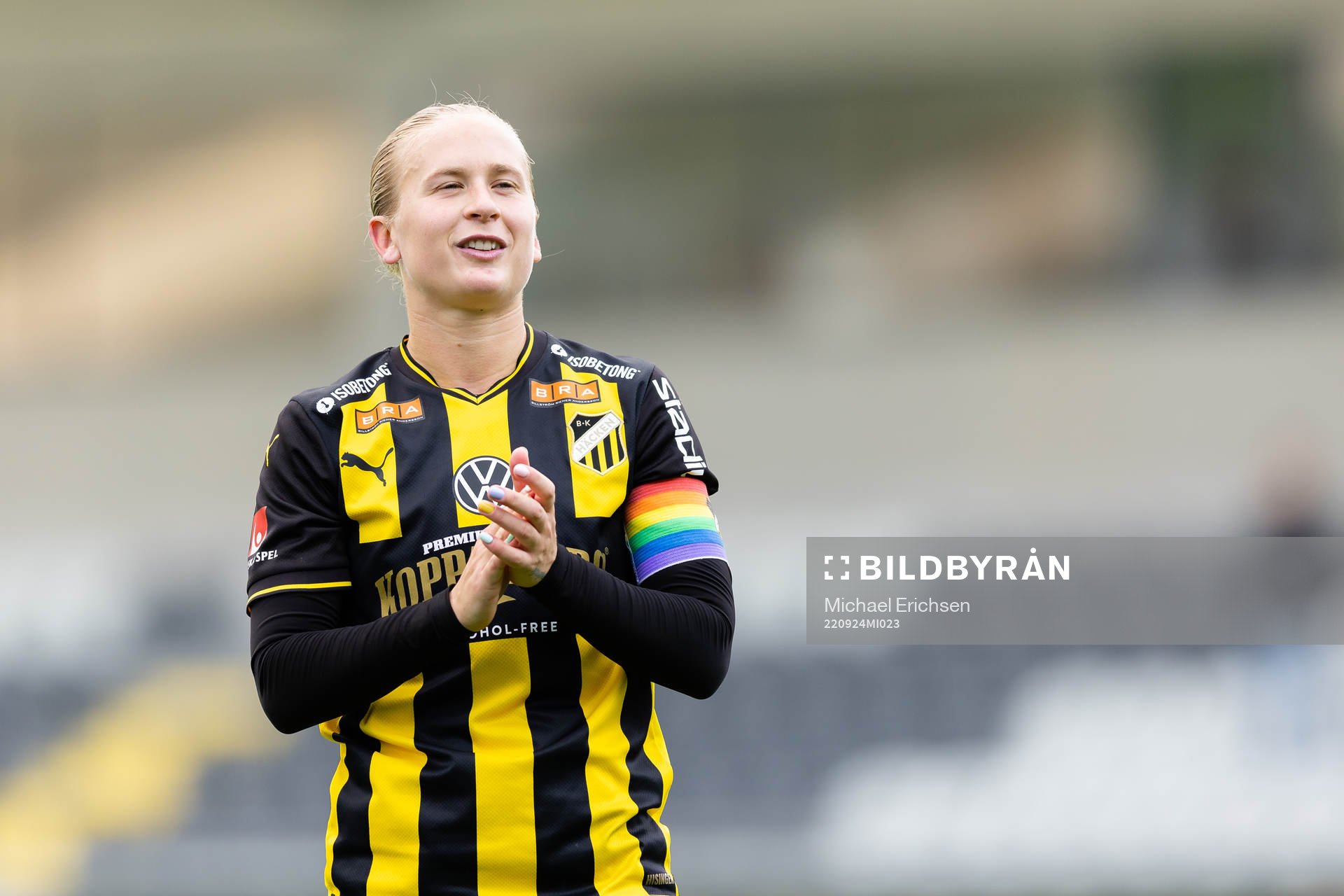 Häckens Filippa Curmark tackar publiken