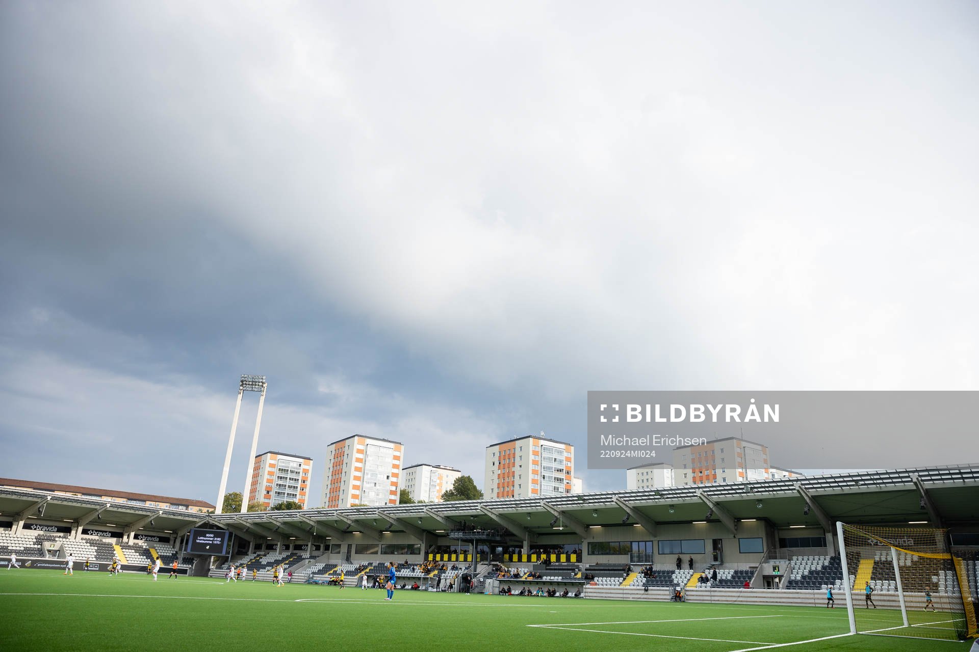 Bravida Arena utan strålkastarljuset på