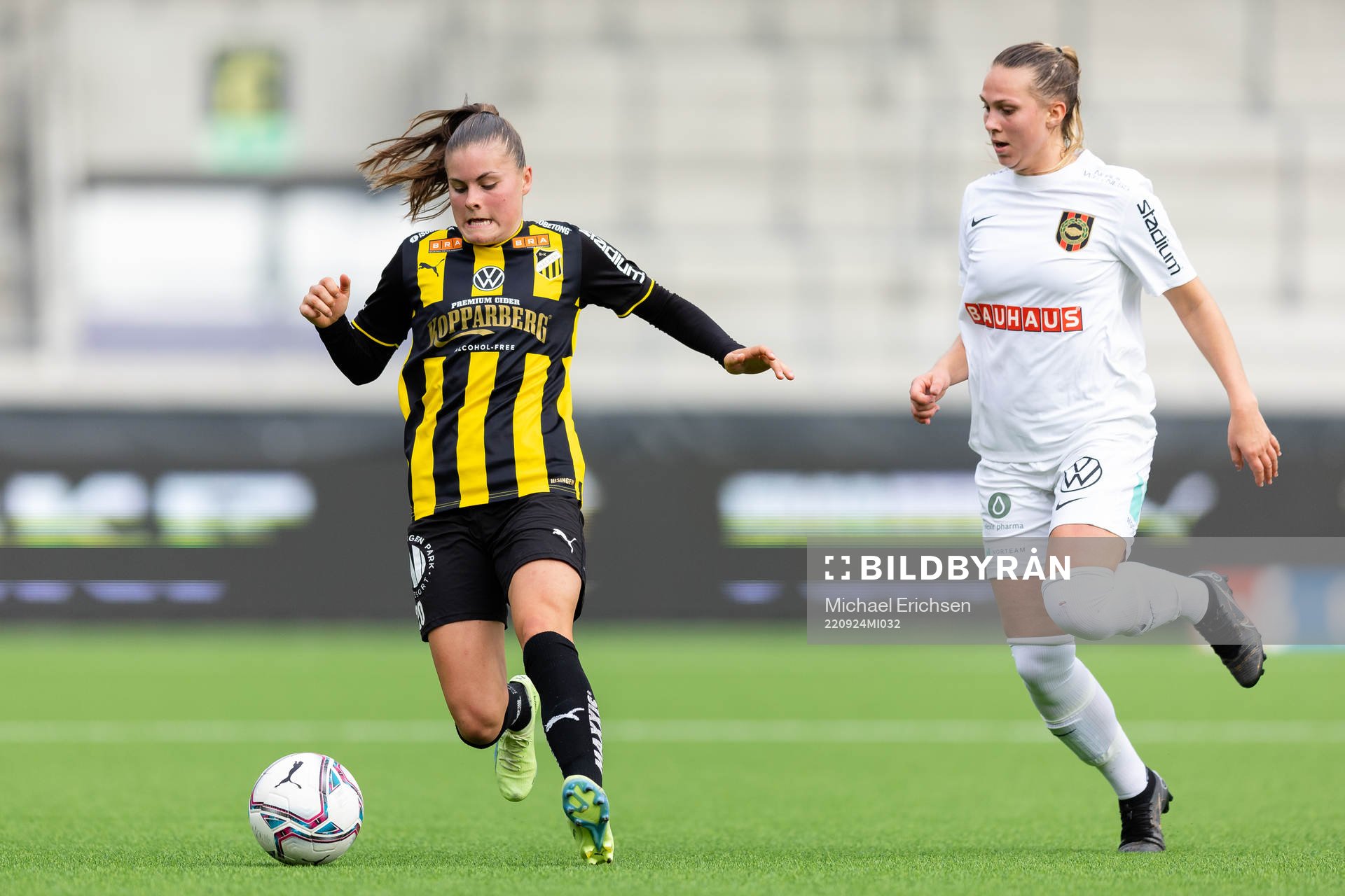 Häckens Hanna Wijk och Brommapojkarnas Frida Thörnqvist