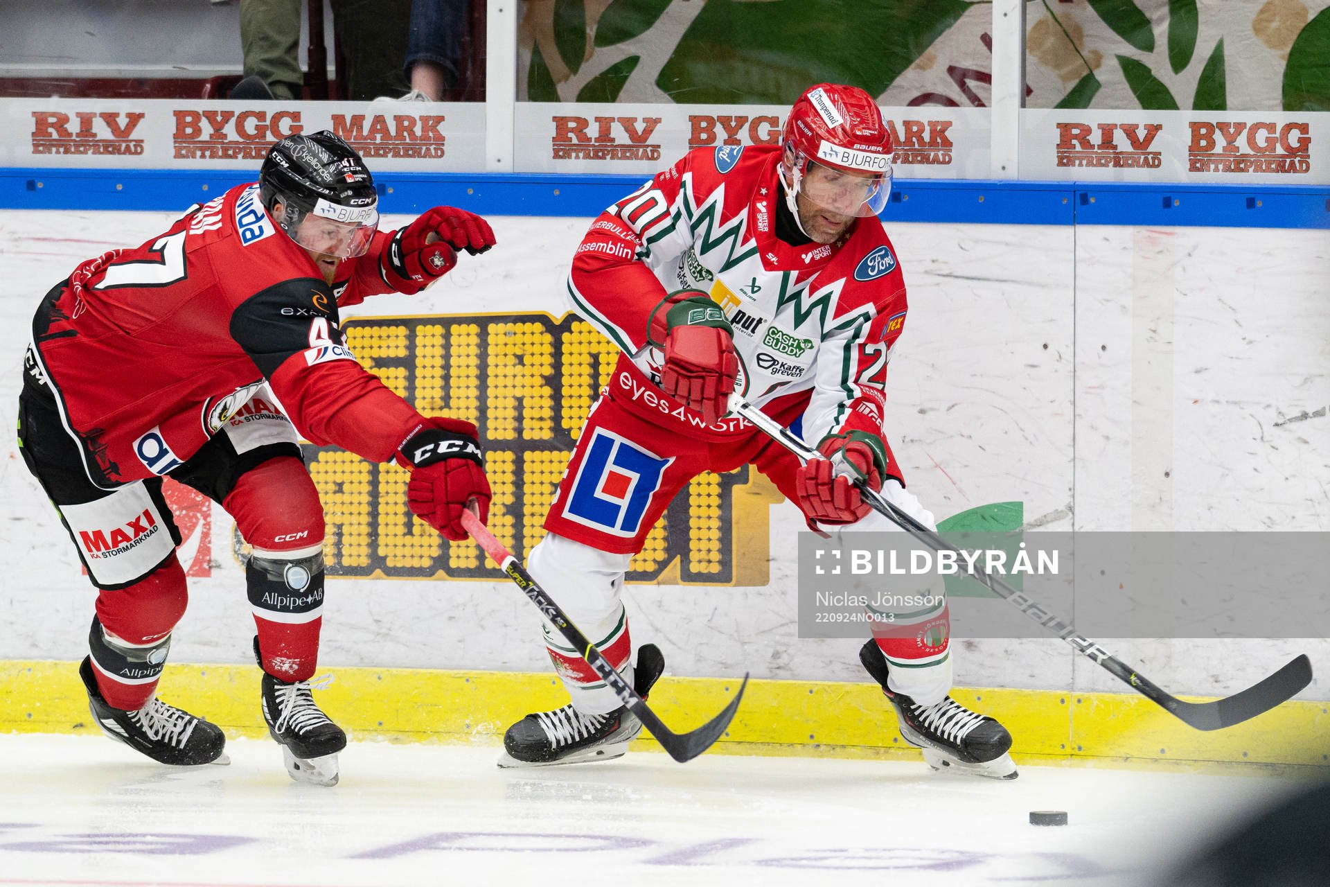 Malmö Redhawks Joakim Ryan och Frölundas Joel Lundqvist