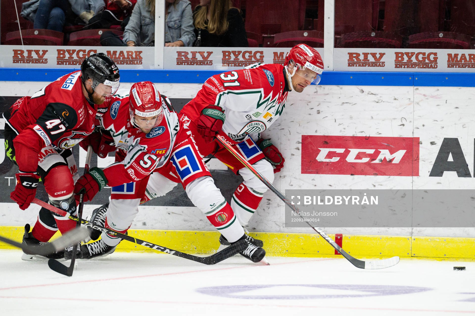 Malmö Redhawks Joakim Ryan i en kamp mot Frölundas Mats