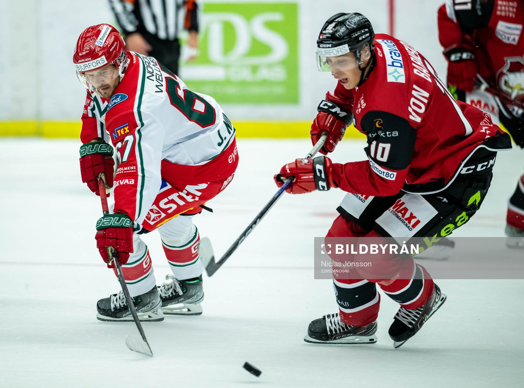 Frölundas Jacob Nilsson och Malmö Redhawkss William Von