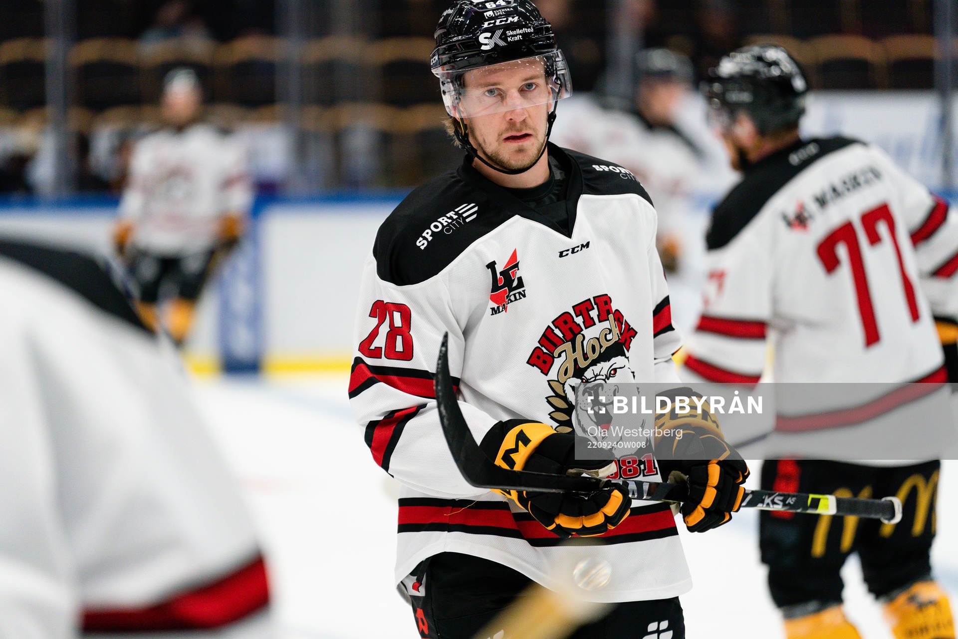 Skellefteås Jonathan Pudas i Burträsk matchtröjor