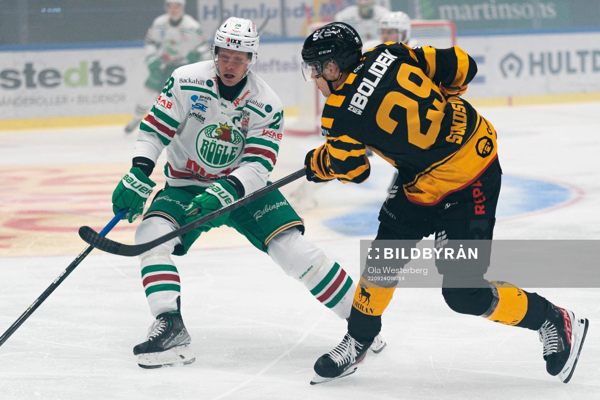 Rögles Anton Bengtsson och Skellefteås Albin Sundsvik