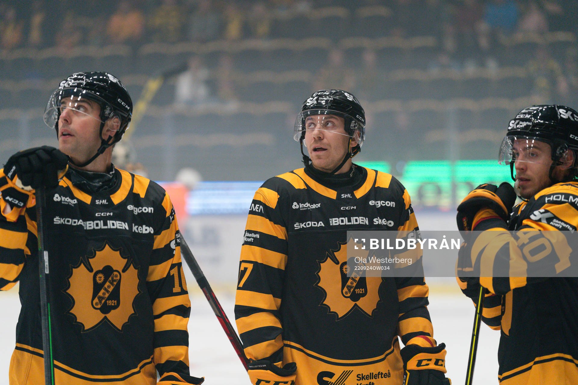 Skellefteås Joakim Lindström , Pär Lindholm och Andreas
