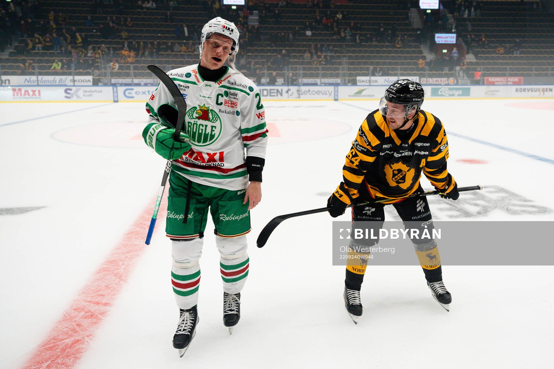 Rögles Anton Bengtsson och Skellefteås Jonathan Pudas