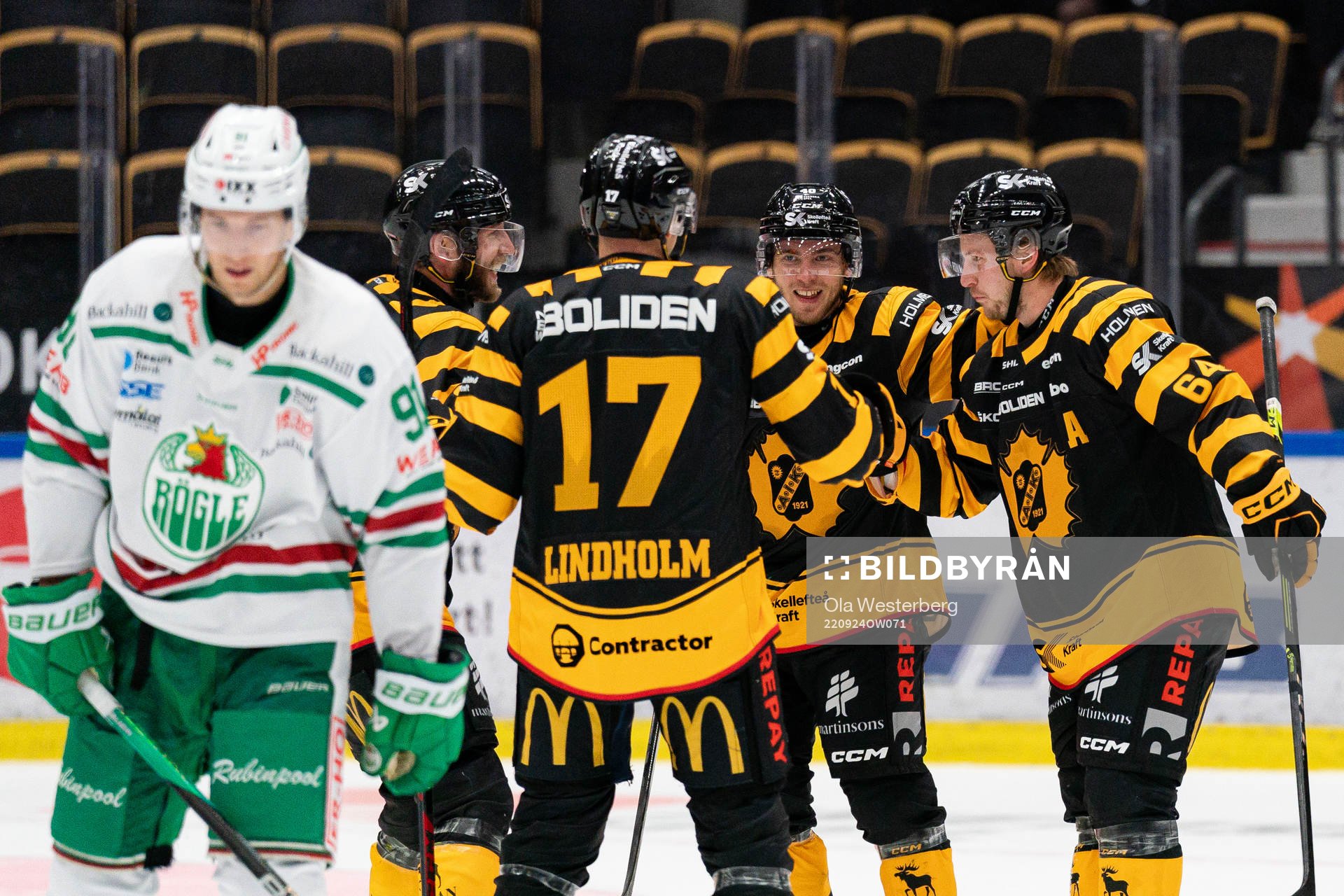 Skellefteås Linus Lindström , Andreas Wingerli ch