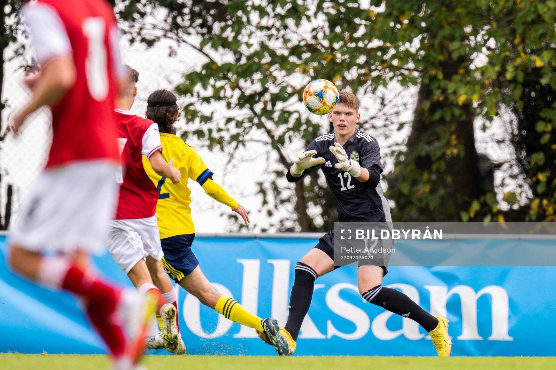 Goalkeeper Casper Andersson of Sweden