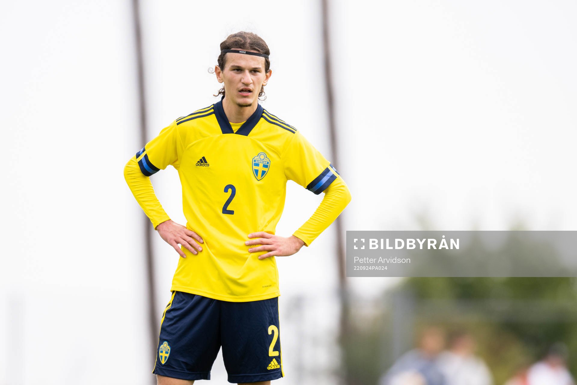 Gent Elezaj of Sweden during the under-17 4-Nations tournament football match between Sweden and Austria on September 24, 2022 in Ystad.