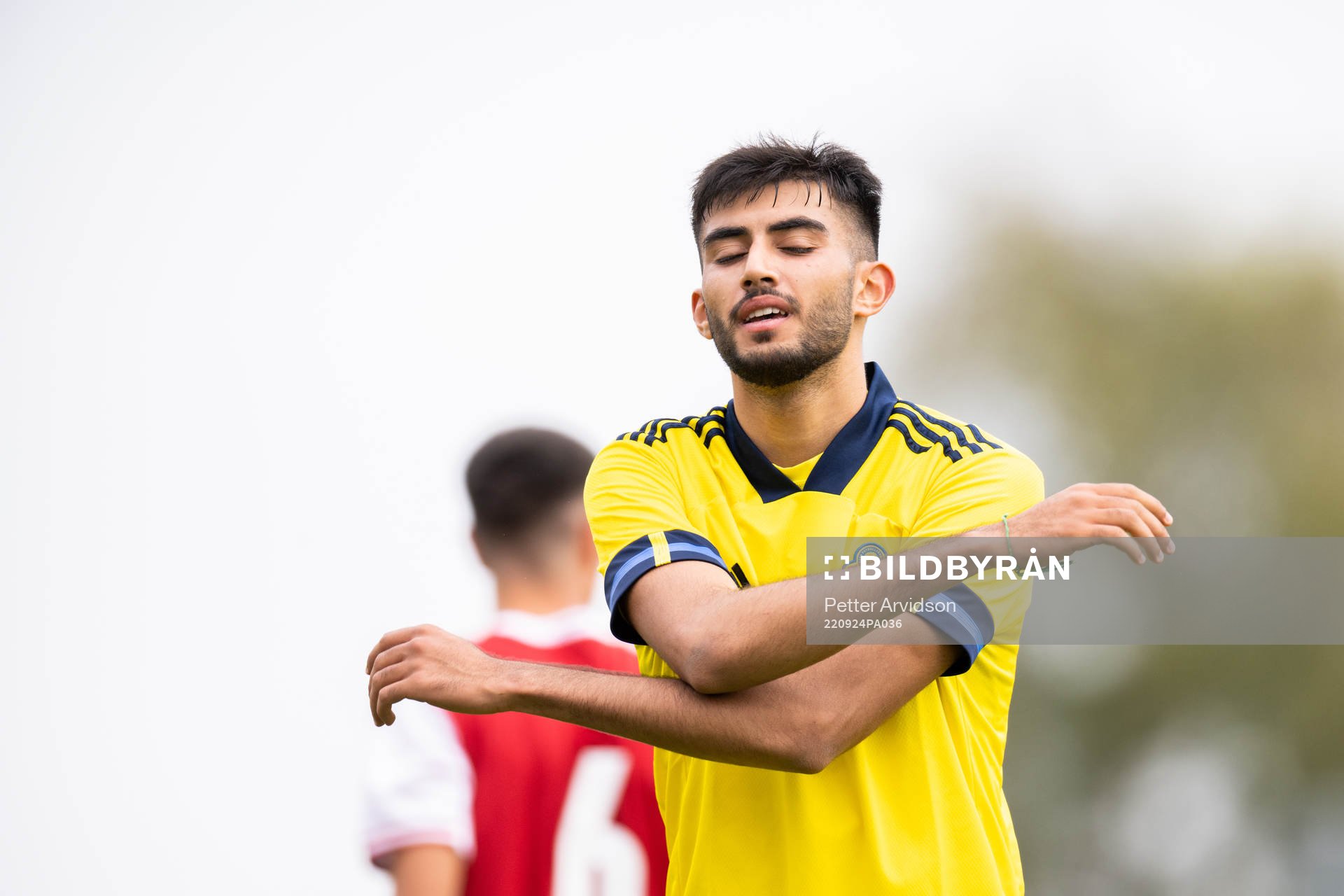 Montander Madjed of Sweden looks dejected