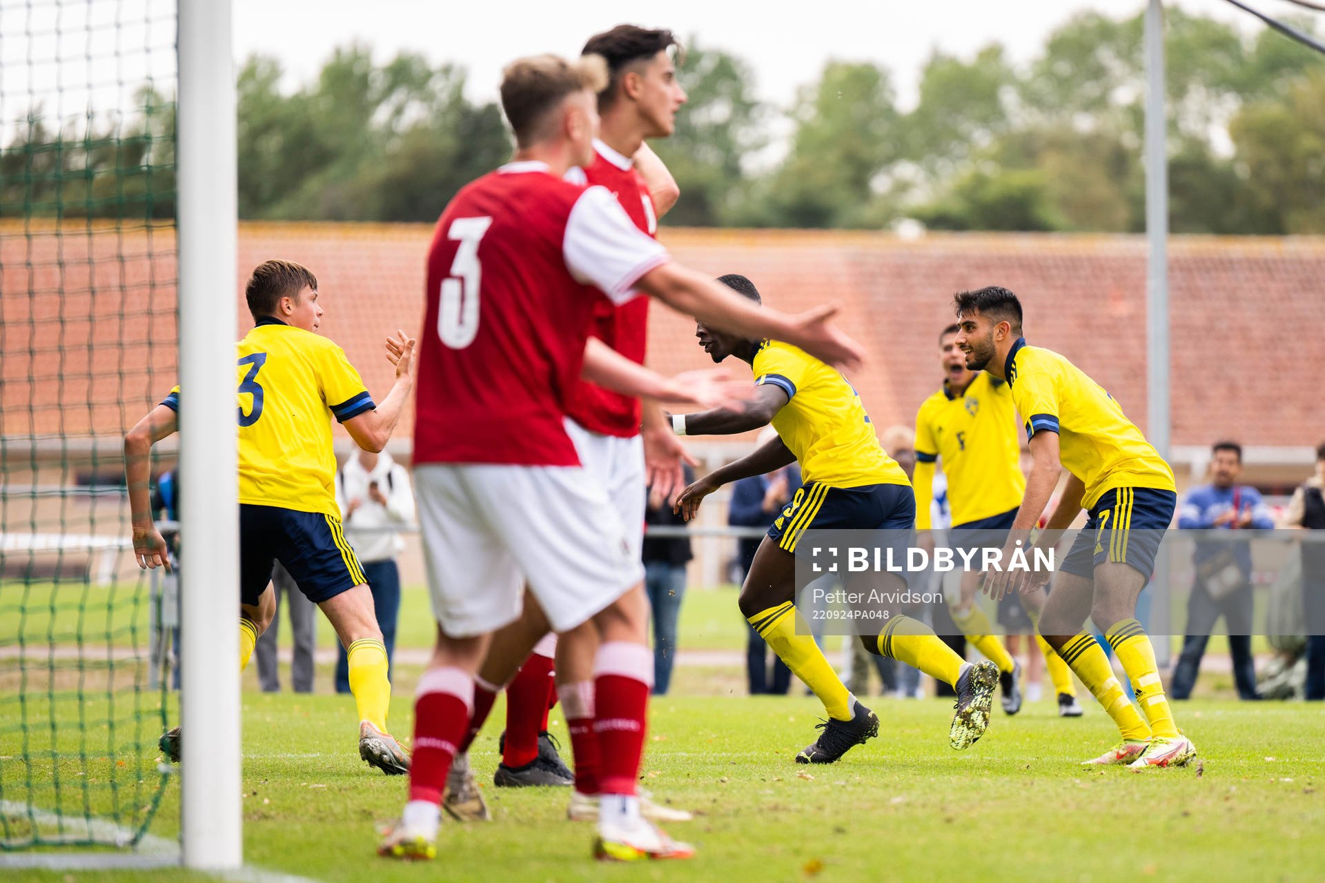 Wilmer Olofsson, Emmanuel Tannor and Montander Madjed of