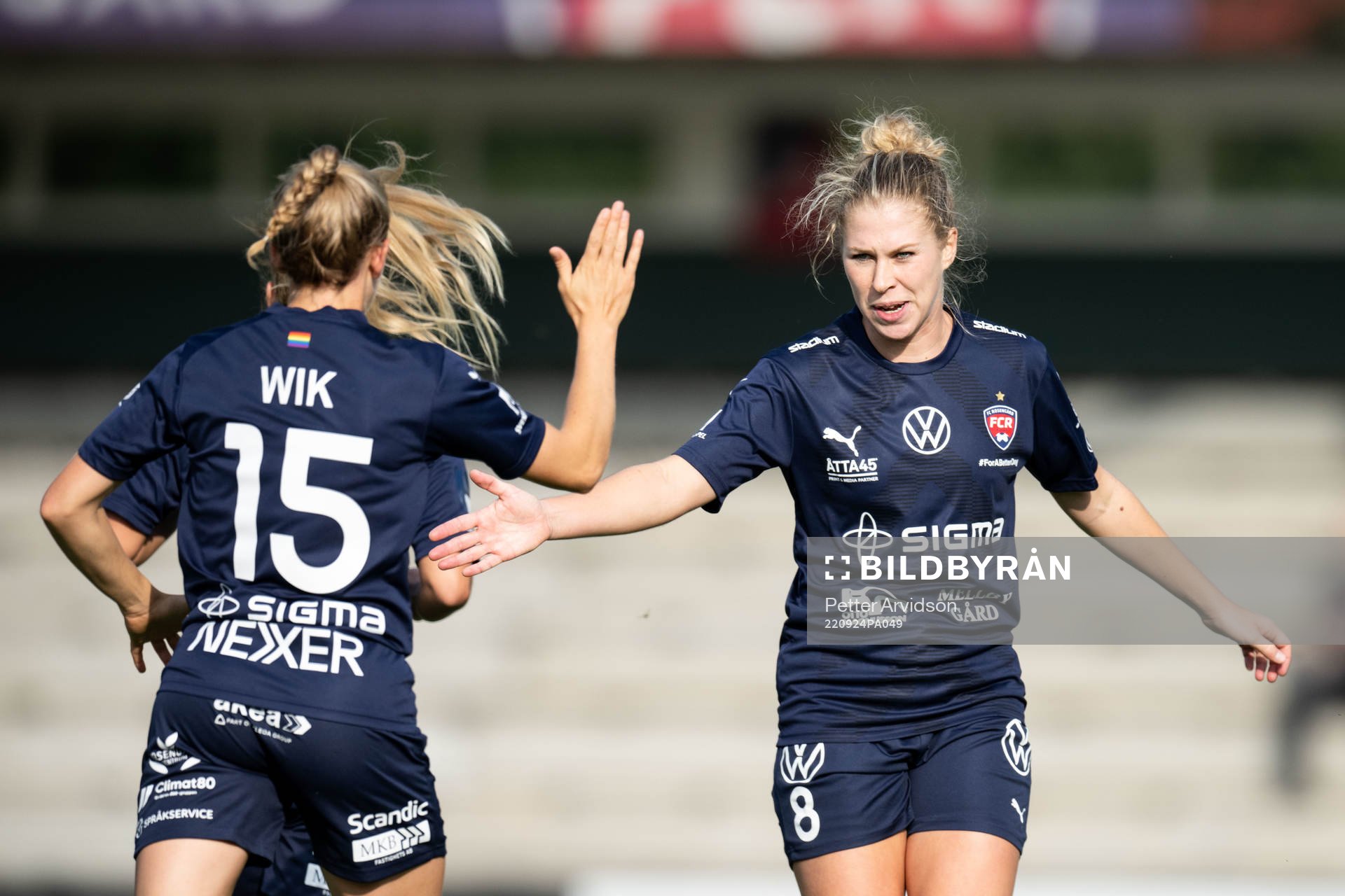 FC Rosengårds Rebecca Knaak jublar