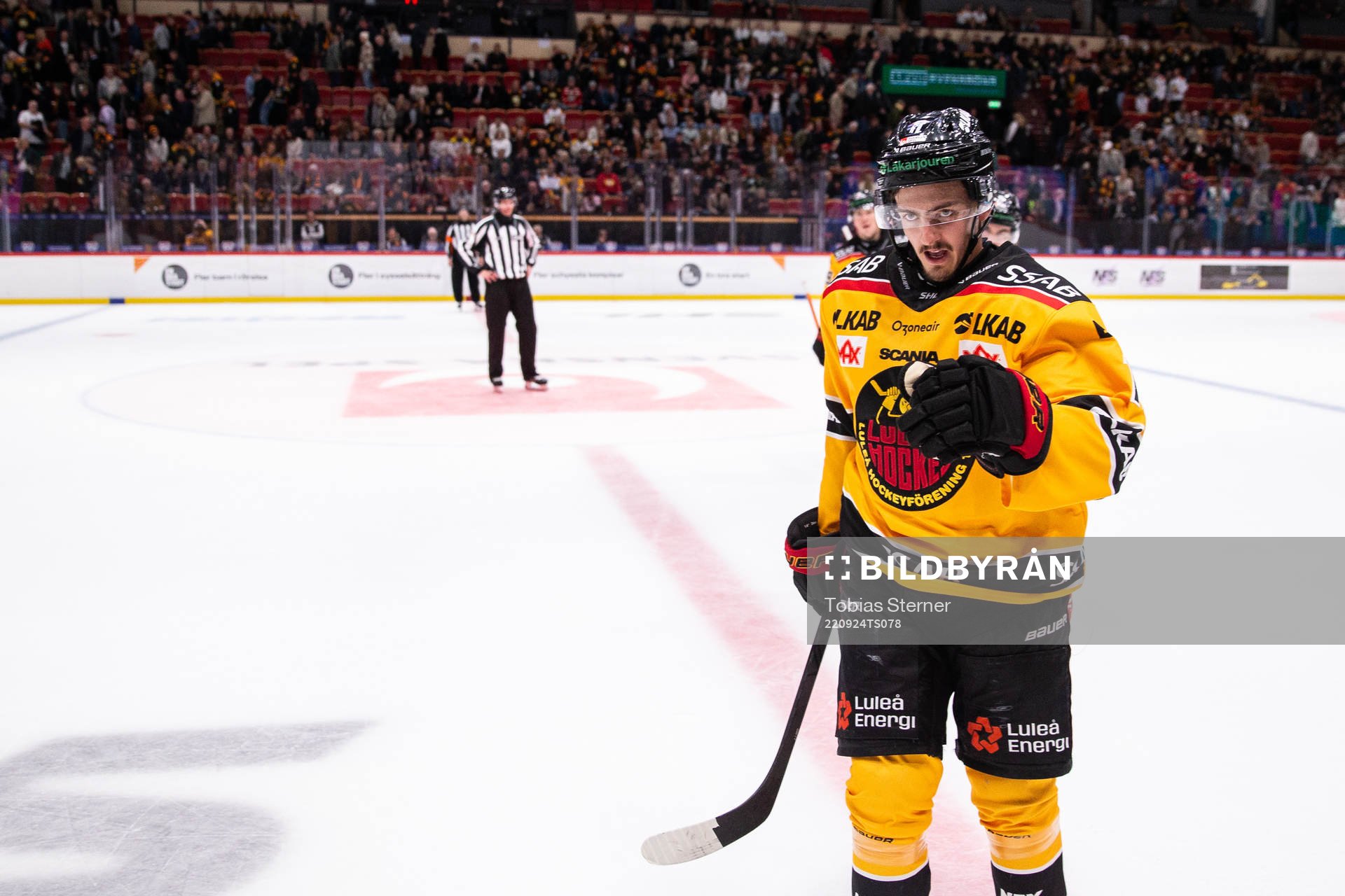 Luleås Isac Brännström jublar