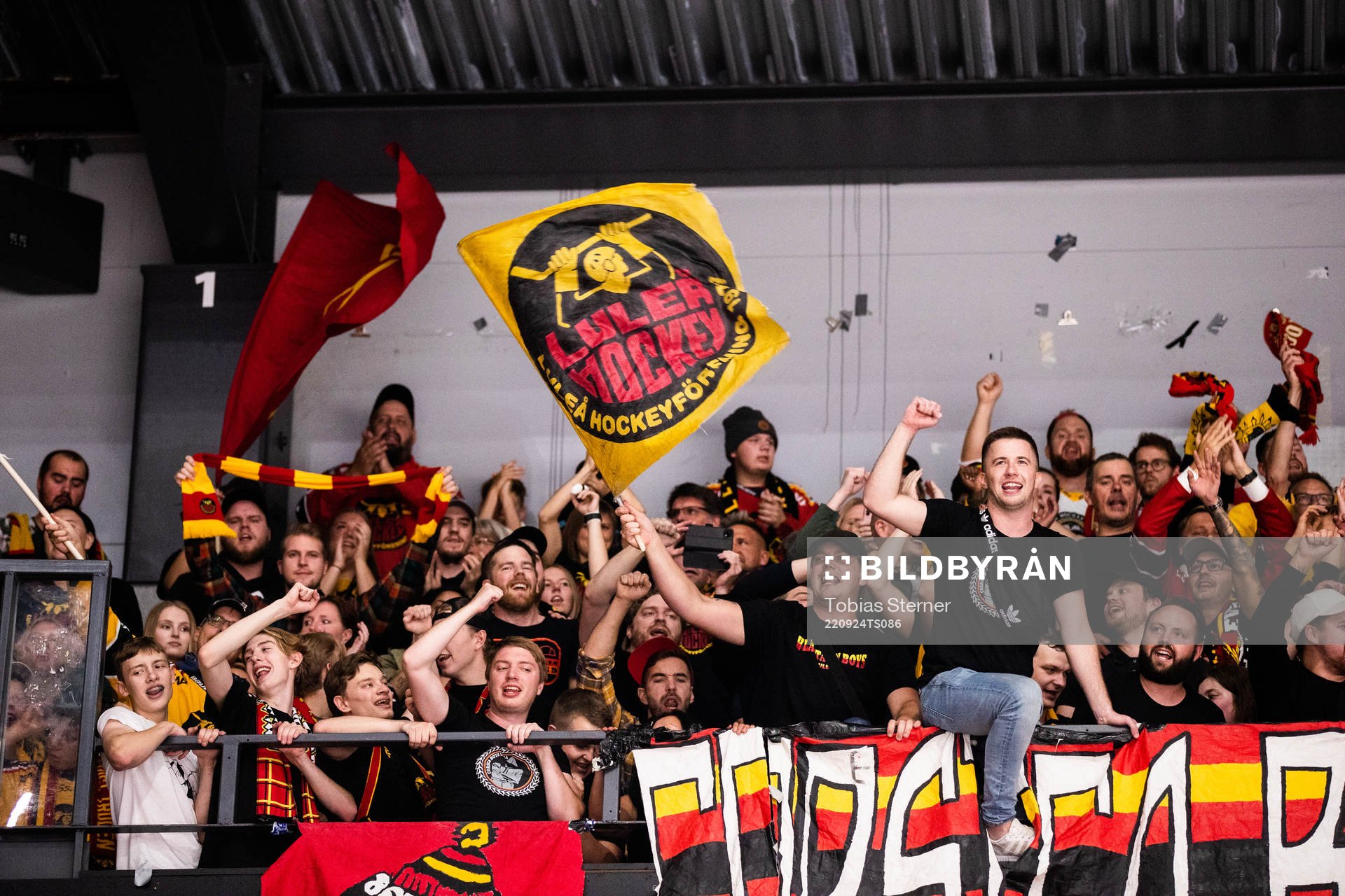 Luleås supportrar jublar