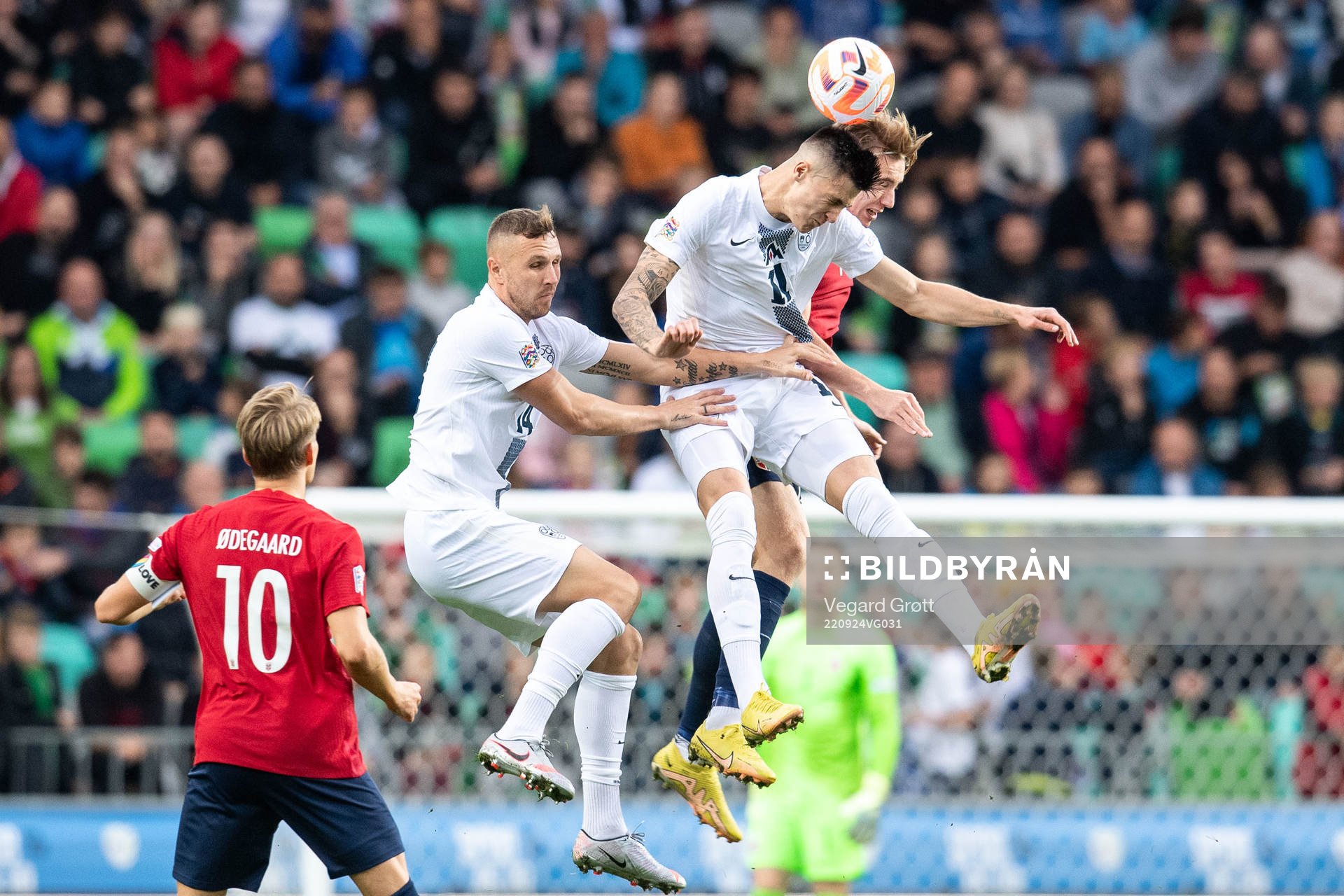 Jasmin Kurtic and Benjamin Sesko of Slovenia and Kristian
