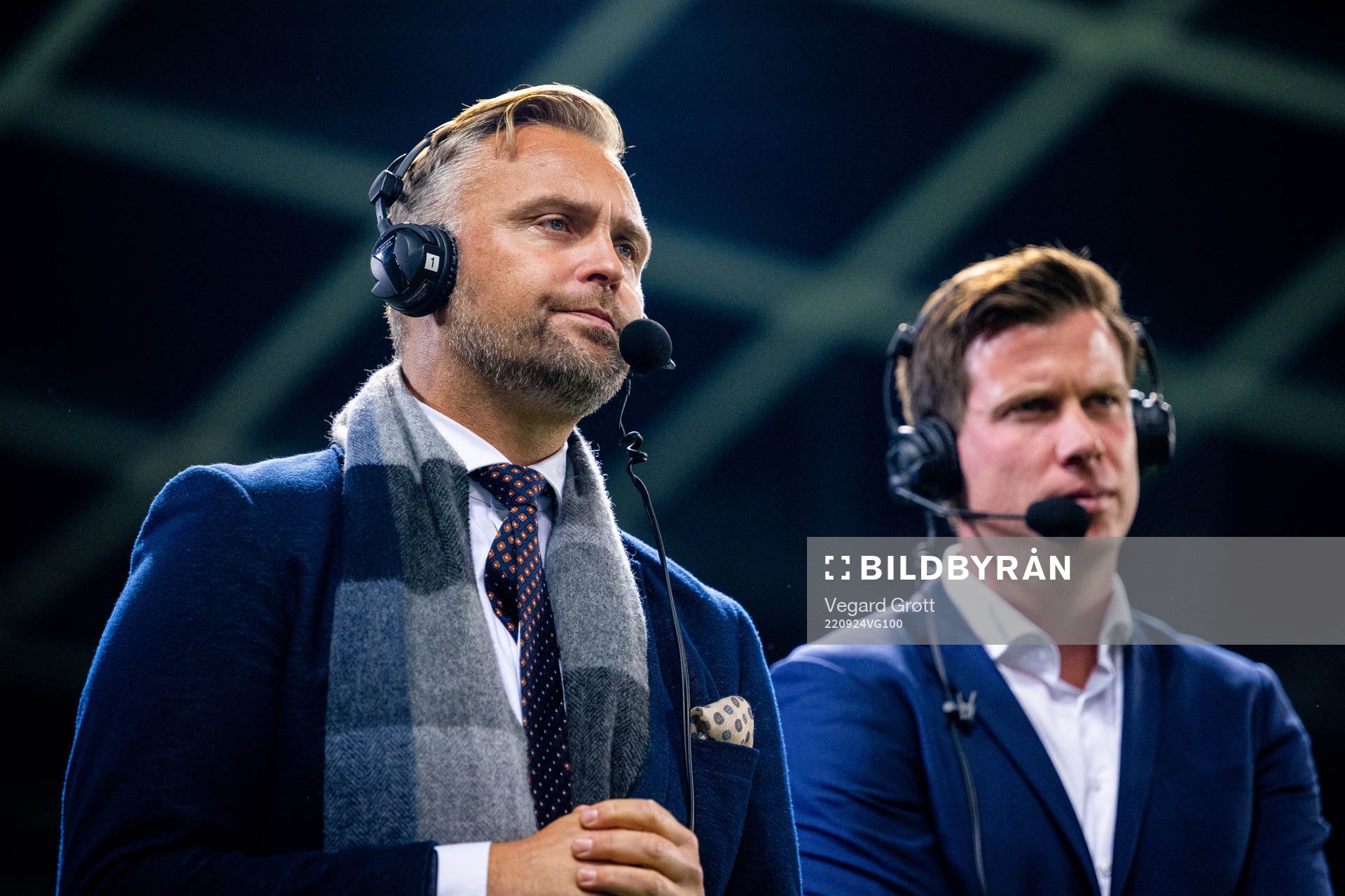 Jon Hartvig Børrestad and Jesper Mathisen of TV 2