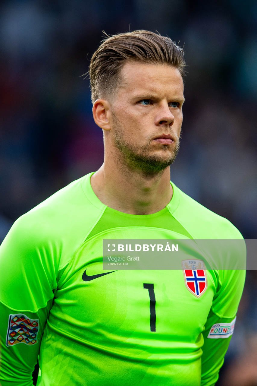 Goalkeeper Ørjan Håskjold Nyland of Norway