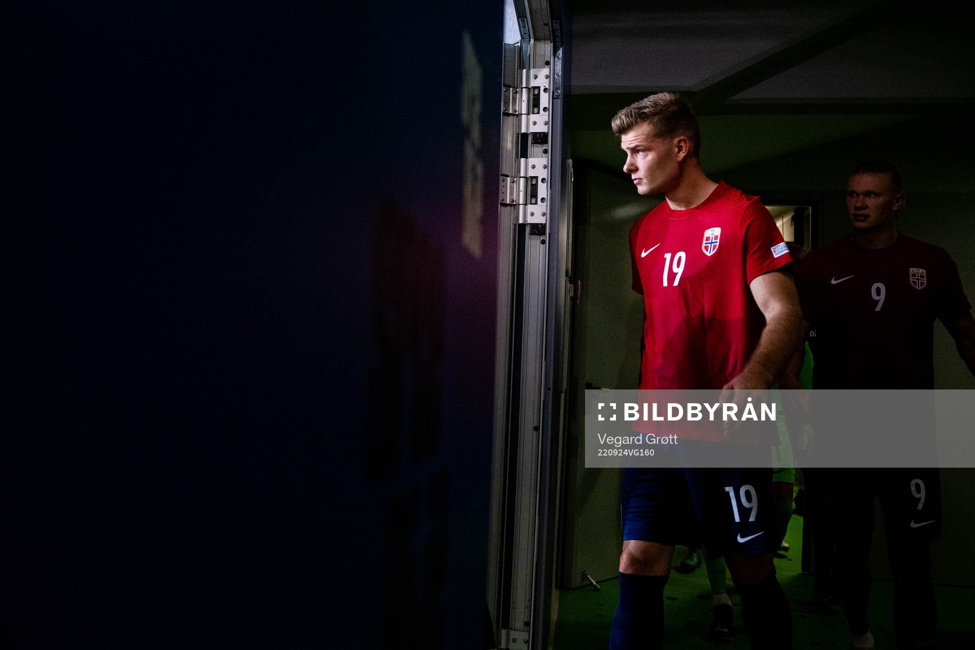 Alexander Sørloth of Norway at half-time