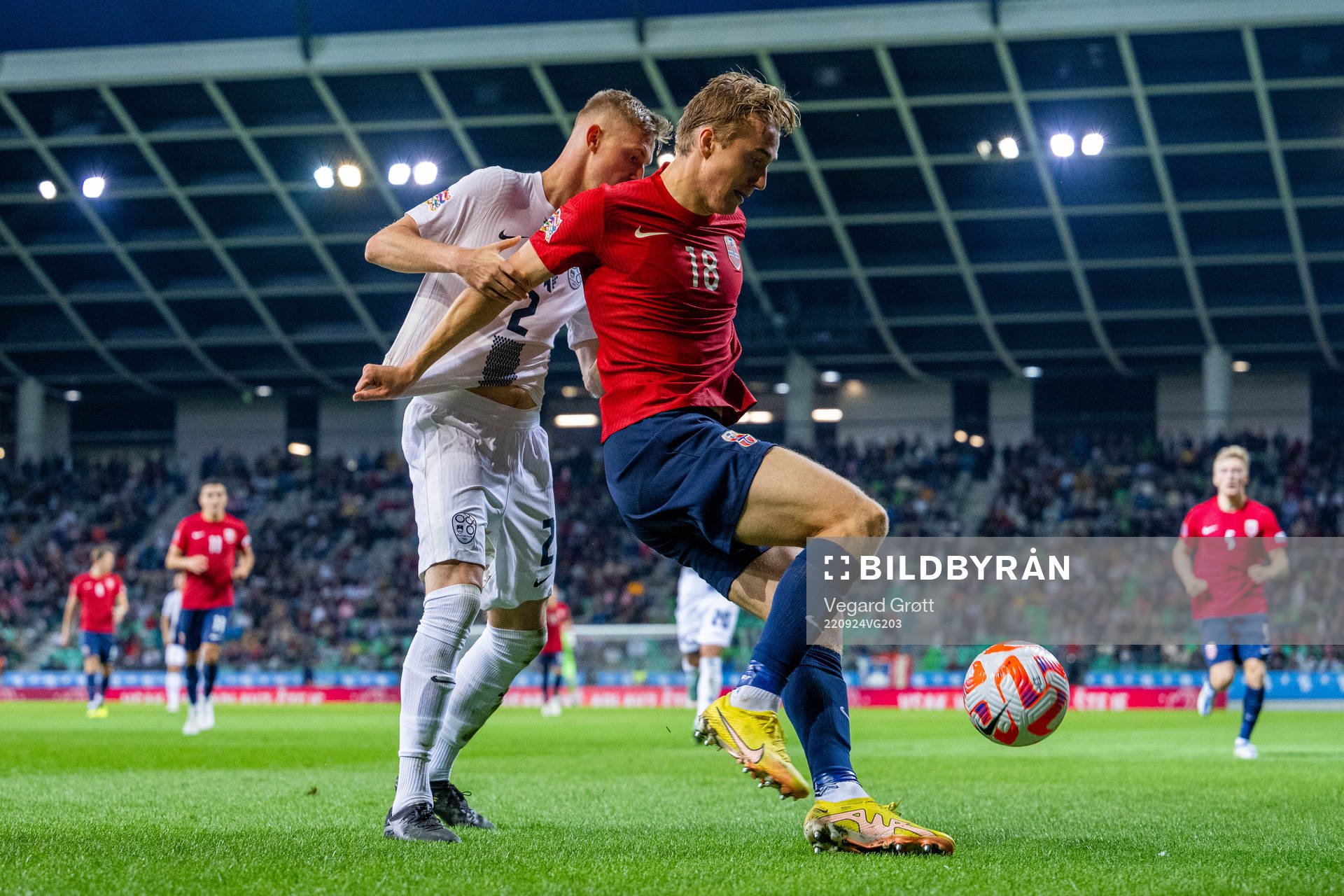 Zan Karicnik of Slovenia and Kristian Thorstvedt of Norway