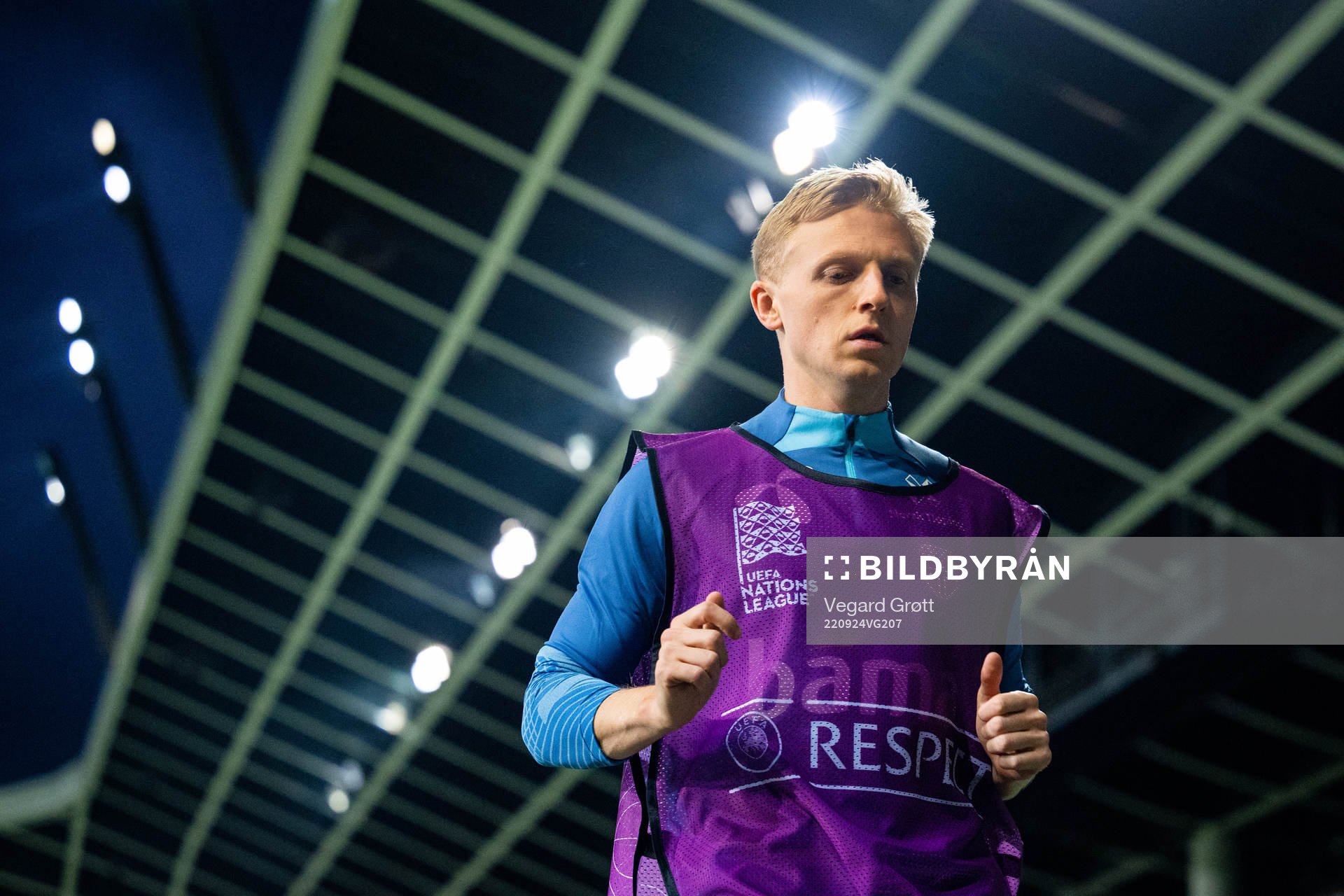 Mats Møller Dæhli of Norway warms up