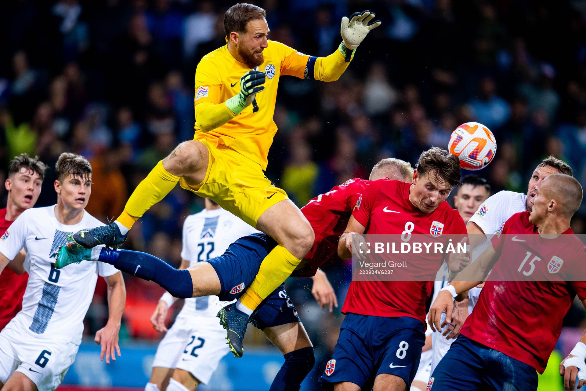 Goalkeeper Jan Oblak of Slovenia