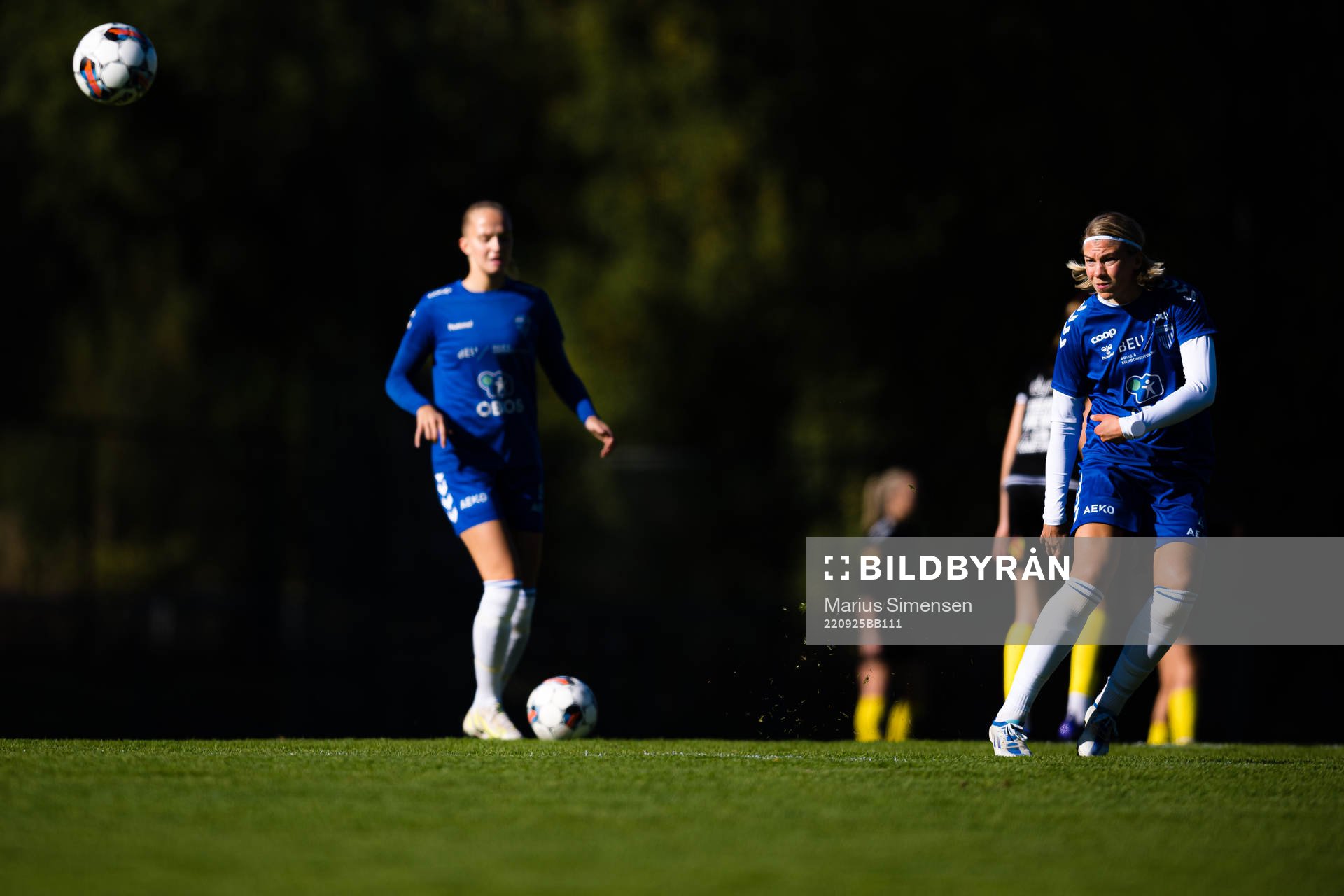 Lena Soleng Hansen of Kolbotn warms up ahead of the Toppserien football match between Kolbotn and LSK Kvinner on September 25, 2022 in Oslo.