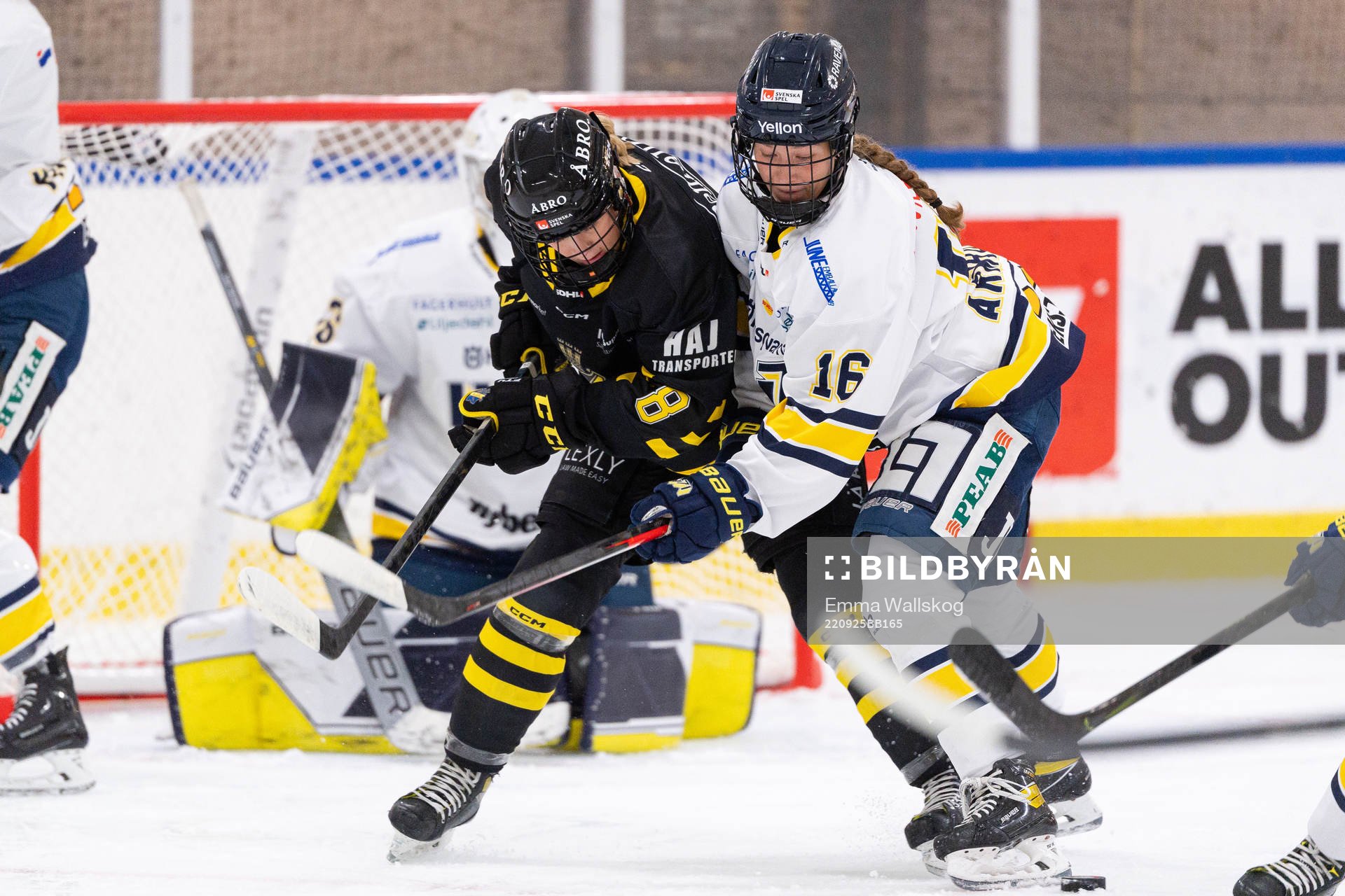 AIKs Lotte Pedersen och HV71s Kajsa Armborg