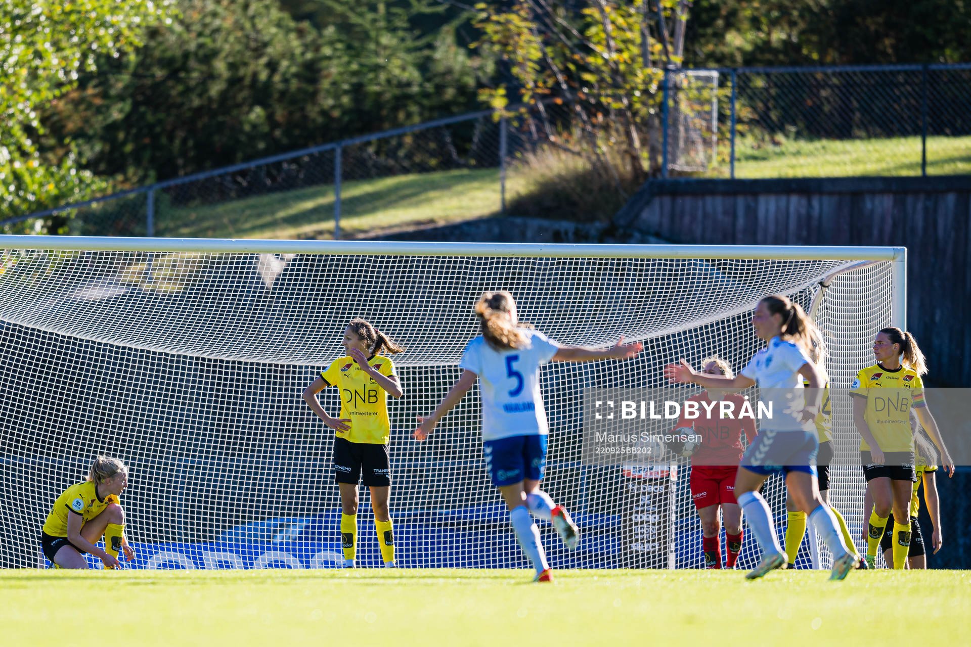 Emma Stølen Godø of LSK Kvinner looks dejected