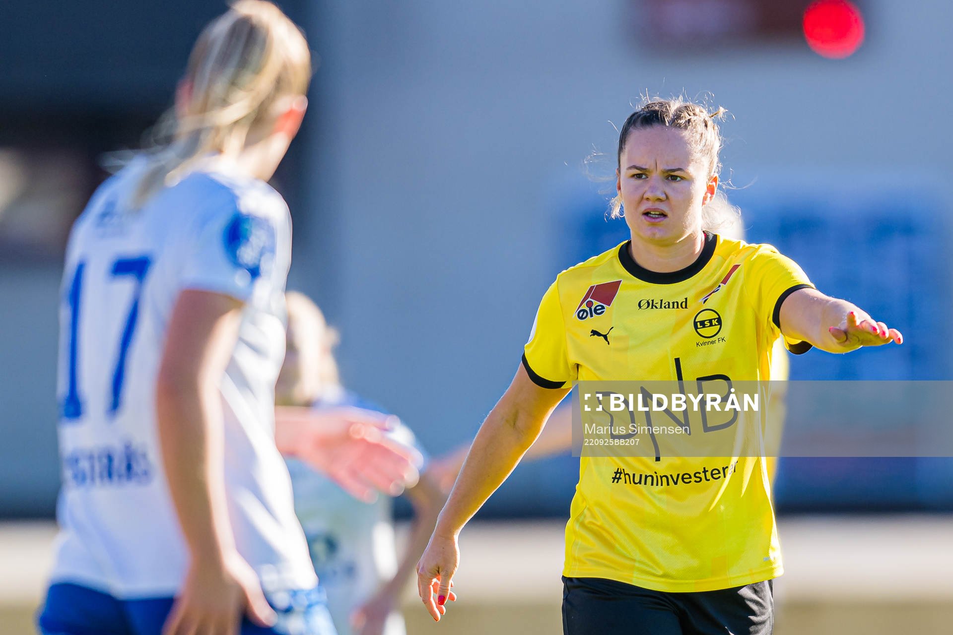 Rebecka Wanvik Holum of LSK Kvinner during the Toppserien football match between Kolbotn and LSK Kvinner on September 25, 2022 in Oslo.
