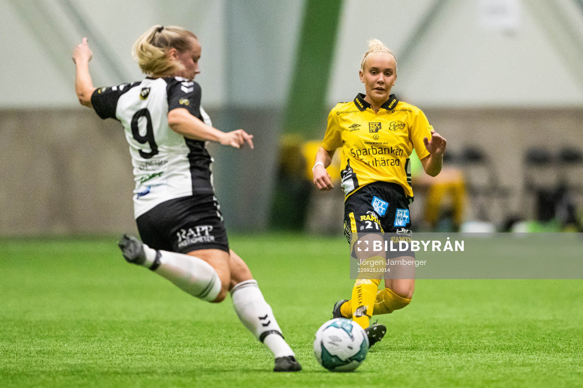 Elfsborgs Tea Skoglund under fotbollsmatchen i Div 2 Mellersta Götaland mellan Elfsborg och Skultorp den 25 september 2022 i Borås.