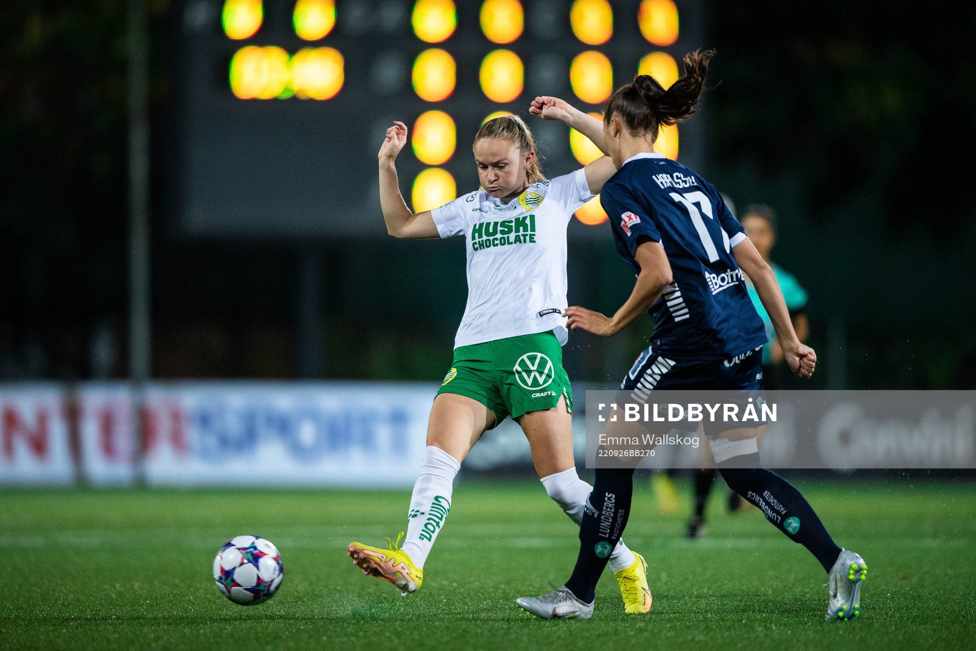 Hammarbys Matilda Vinberg och Linköpings Nellie Karlsson