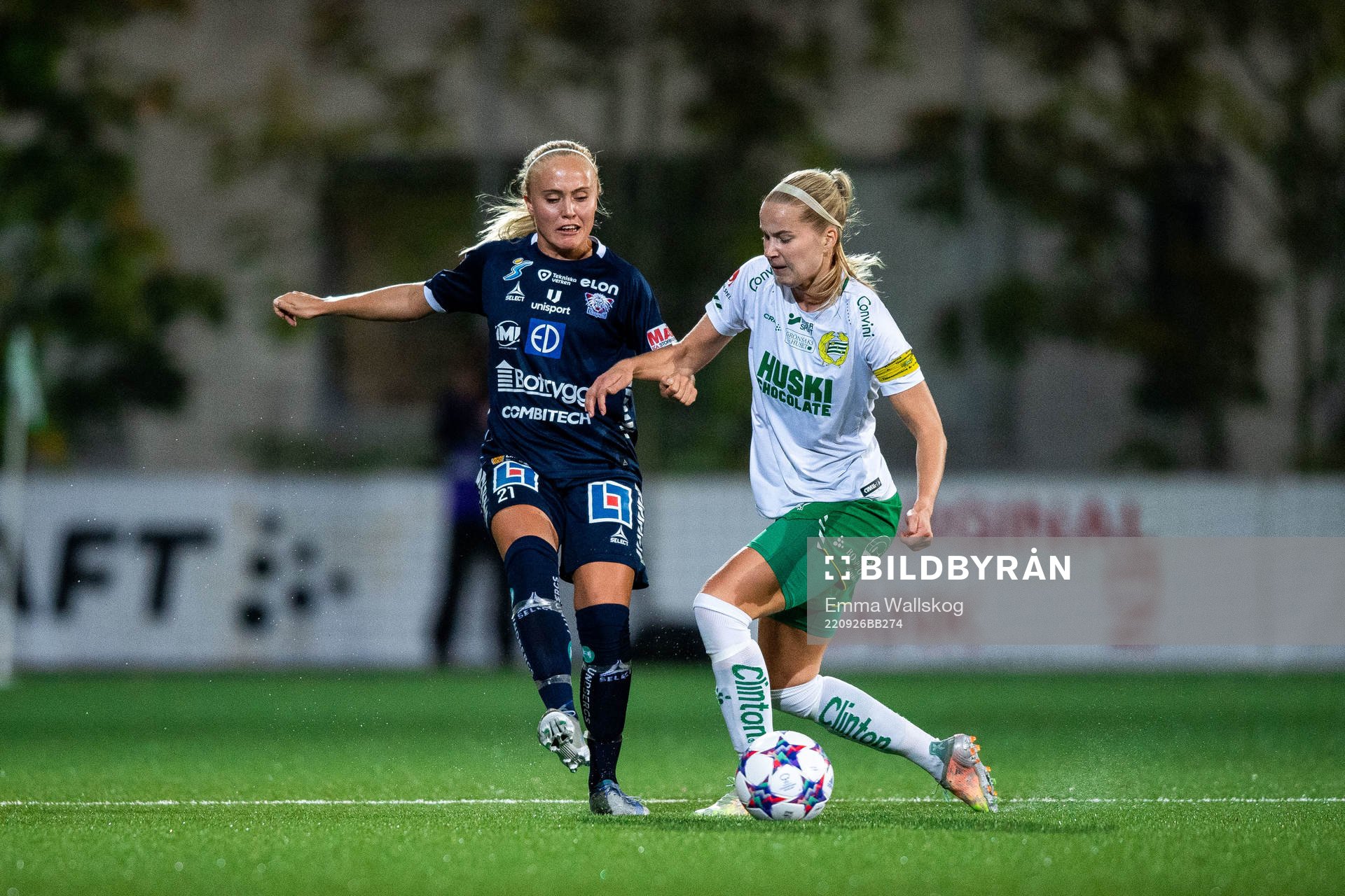 Linköpings Alva Selerud och Hammarbys Eva Nyström