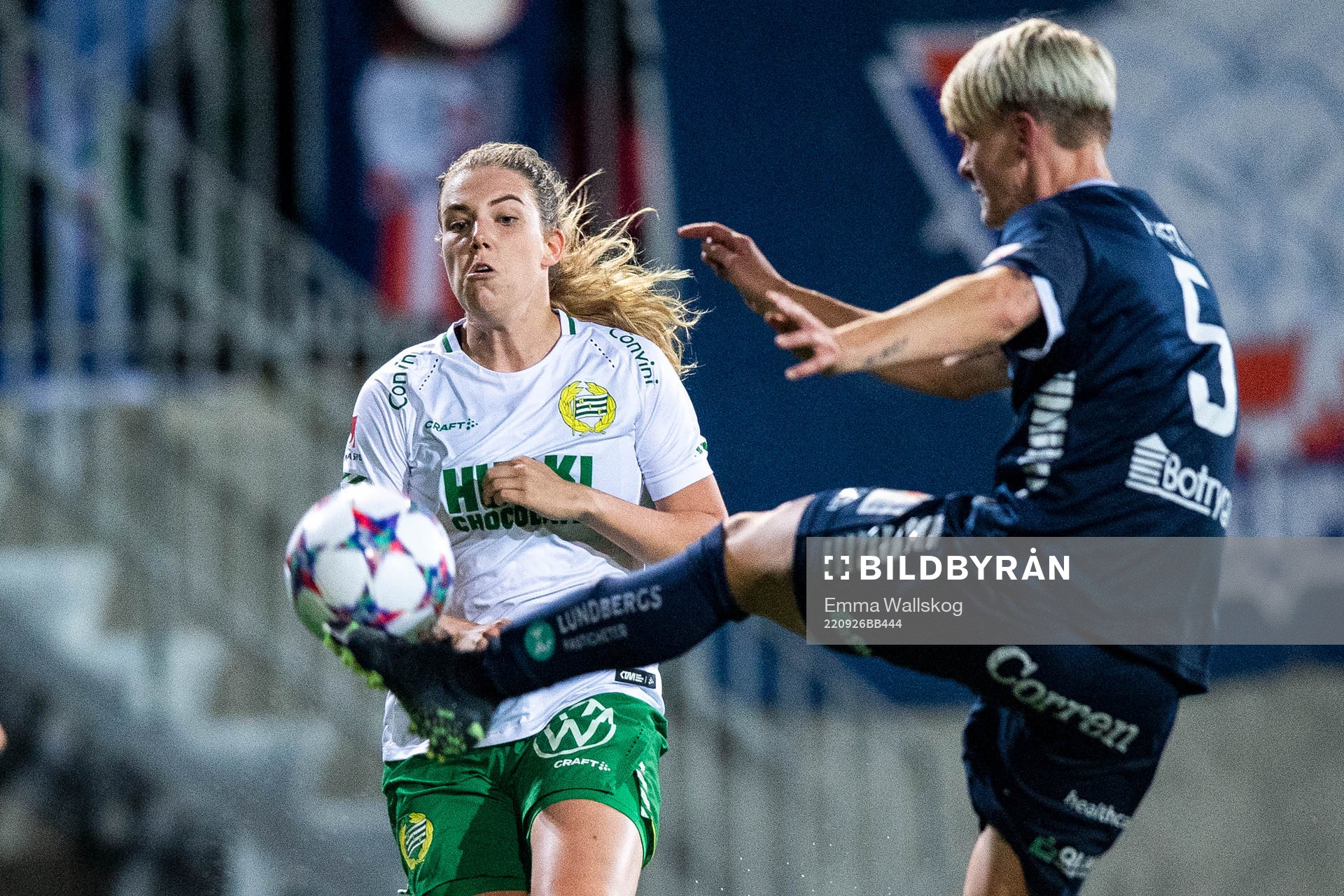Hammarbys Emma Westin och Linköpings Nilla Fischer