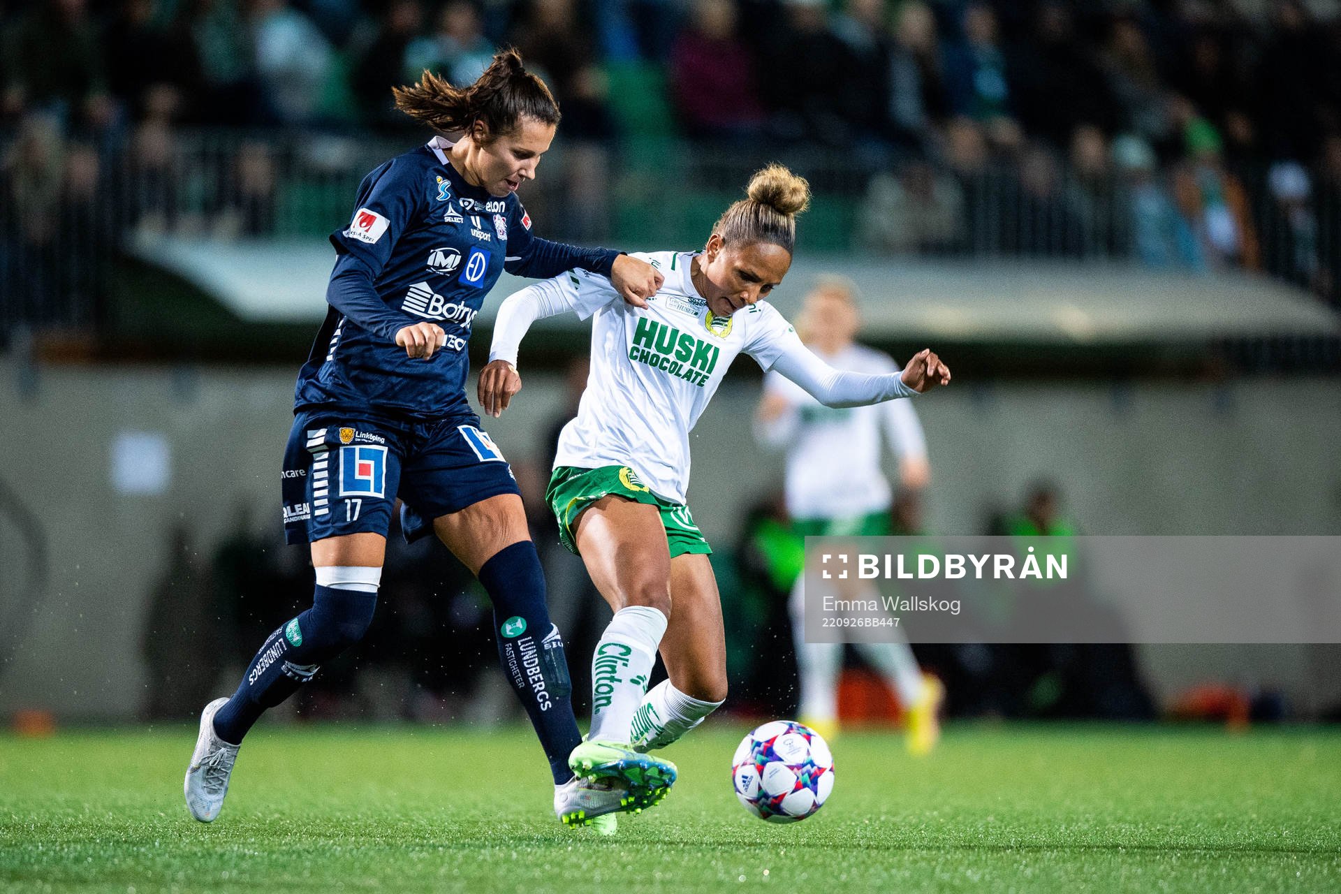 Linköpings Nellie Karlsson och Hammarbys Madelen Janogy