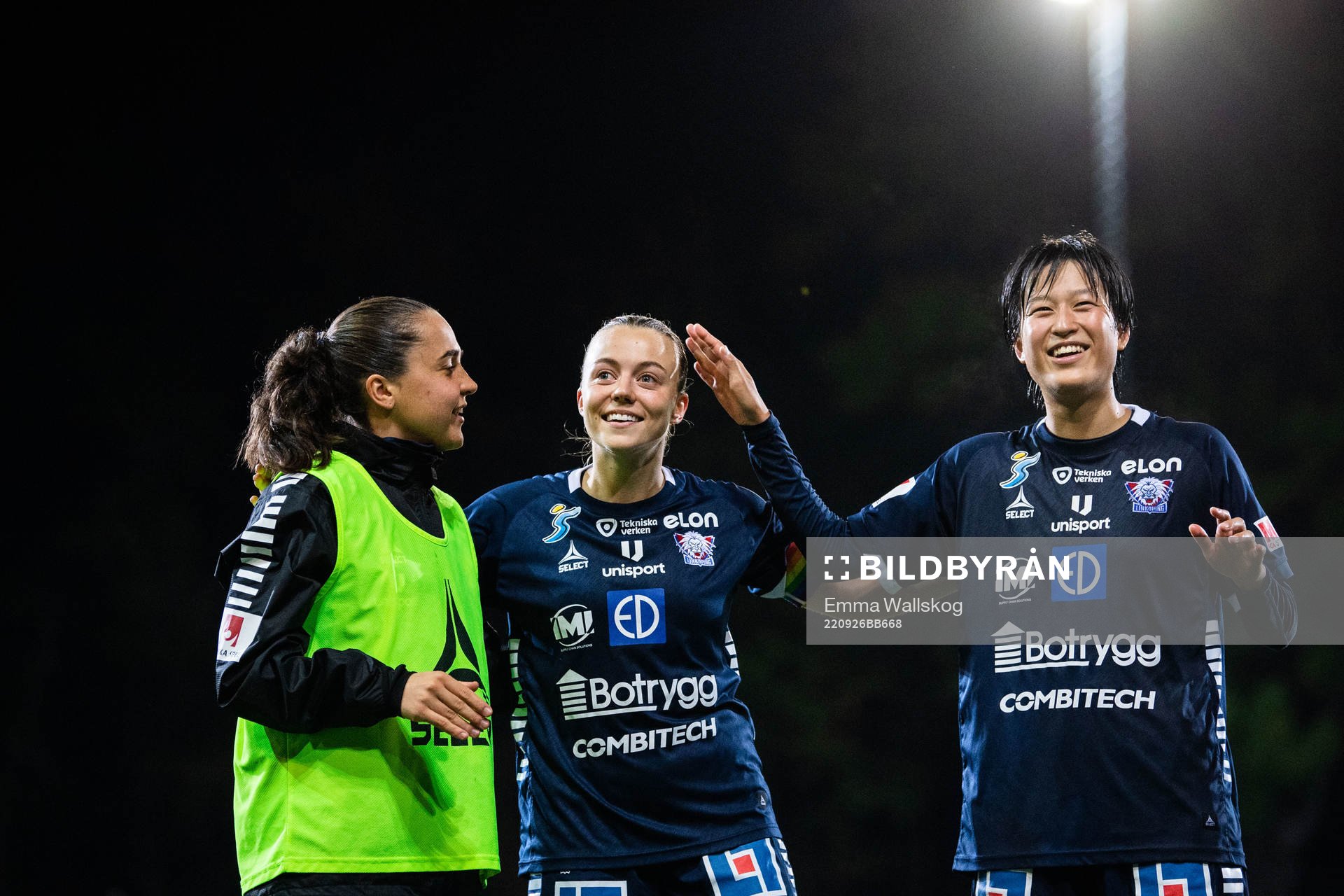 Linköpings Heidi Ellingsen, Olga Ahtinen och Saori