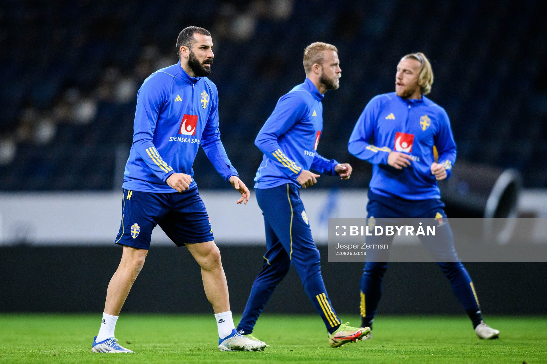 Mikael Ishak, Daniel Sundgren and Emil Forsberg