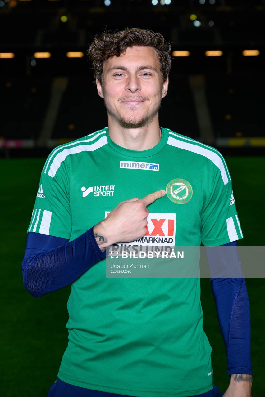 Victor Nilsson Lindelöf poses for a portrait with the