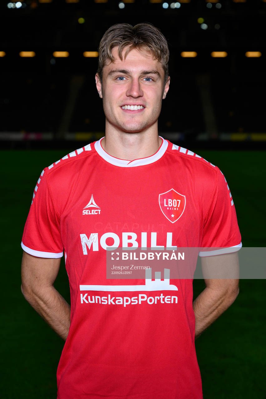 Mattias Svanberg poses for a portrait with the jersey of