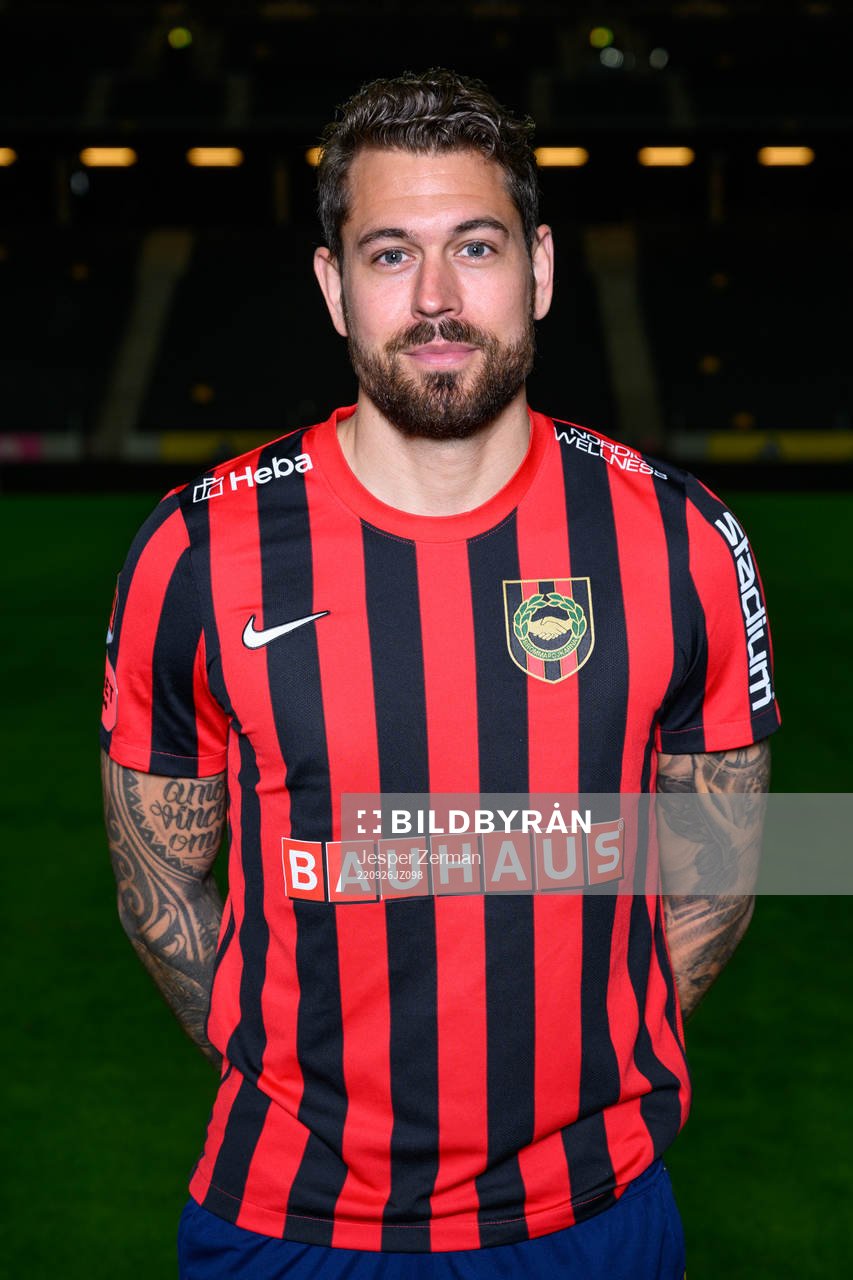 goalkeeper Kristoffer Nordfeldt poses for a portrait with