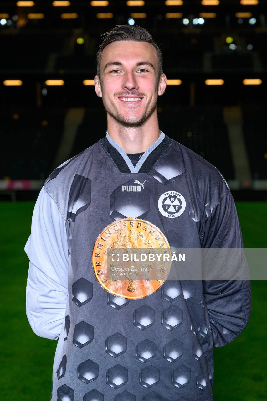 goalkeeper Andreas Linde poses for a portrait with the