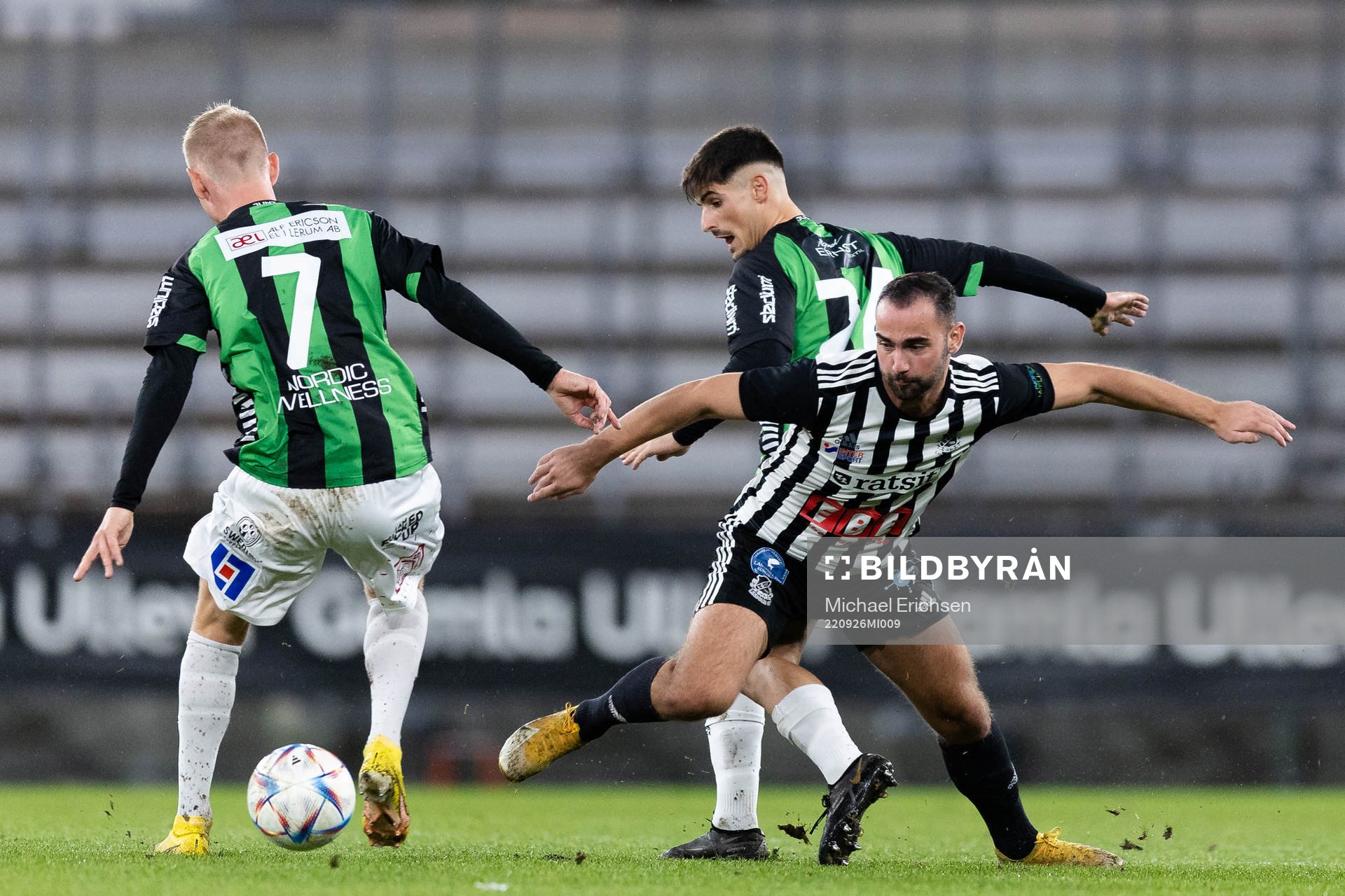 Lindomes Robert Lipovac mot GAIS Joackim Åberg och Emin