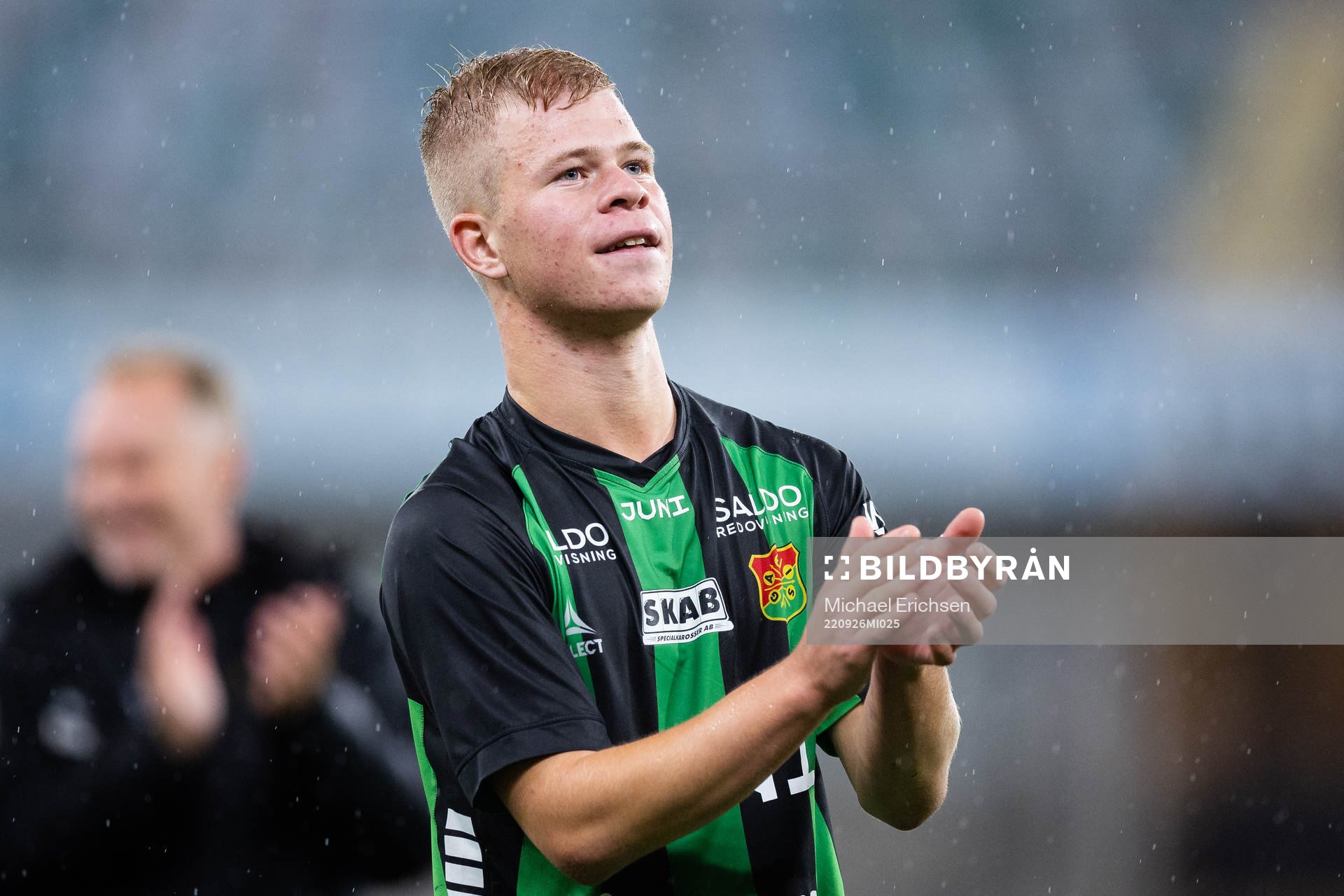 GAIS Filip Gustafsson efter fotbollsmatchen i Ettan södra mellan GAIS och Lindome den 26 september 2022 i Göteborg. 