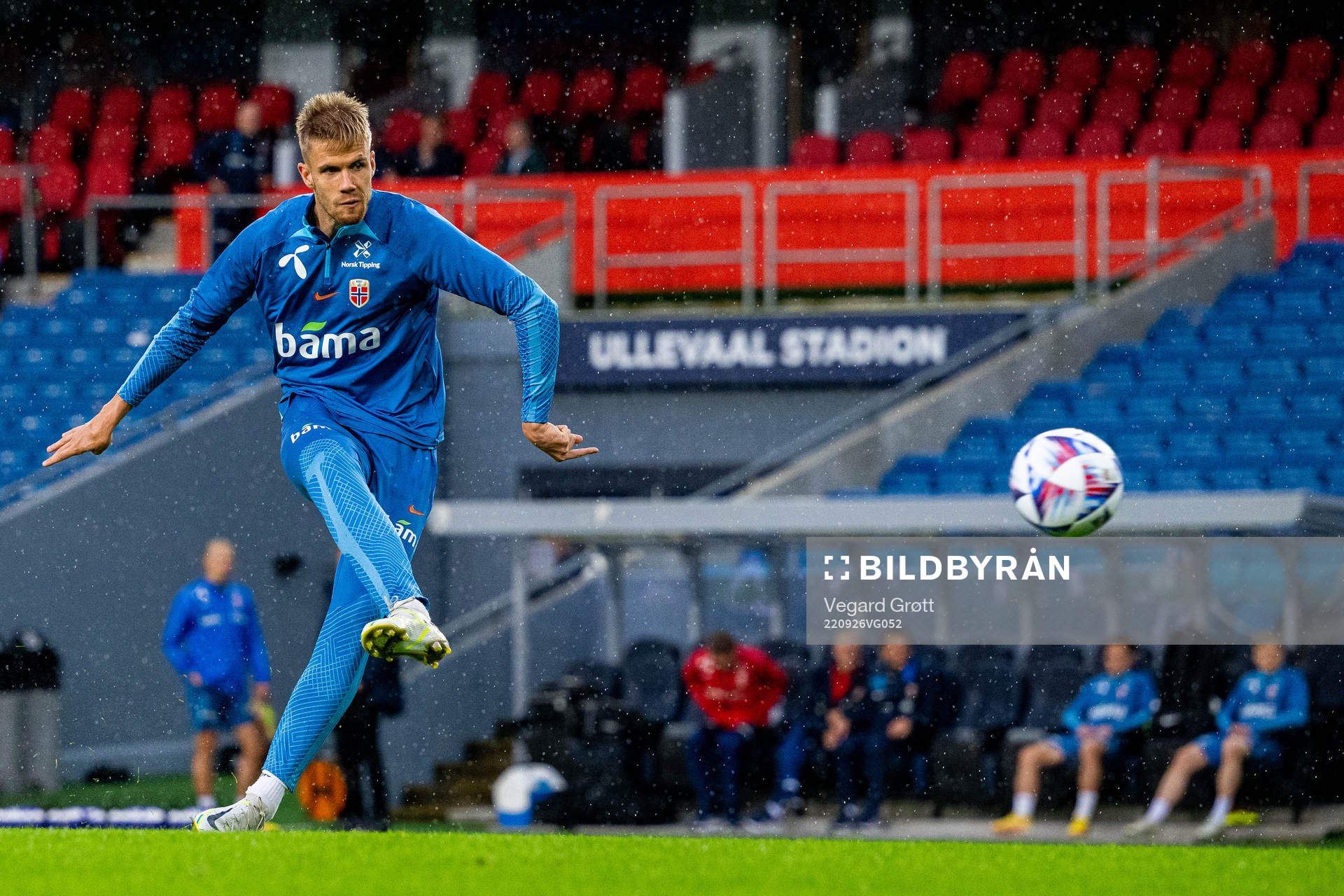 Kristoffer Ajer of the Norwegian national football team