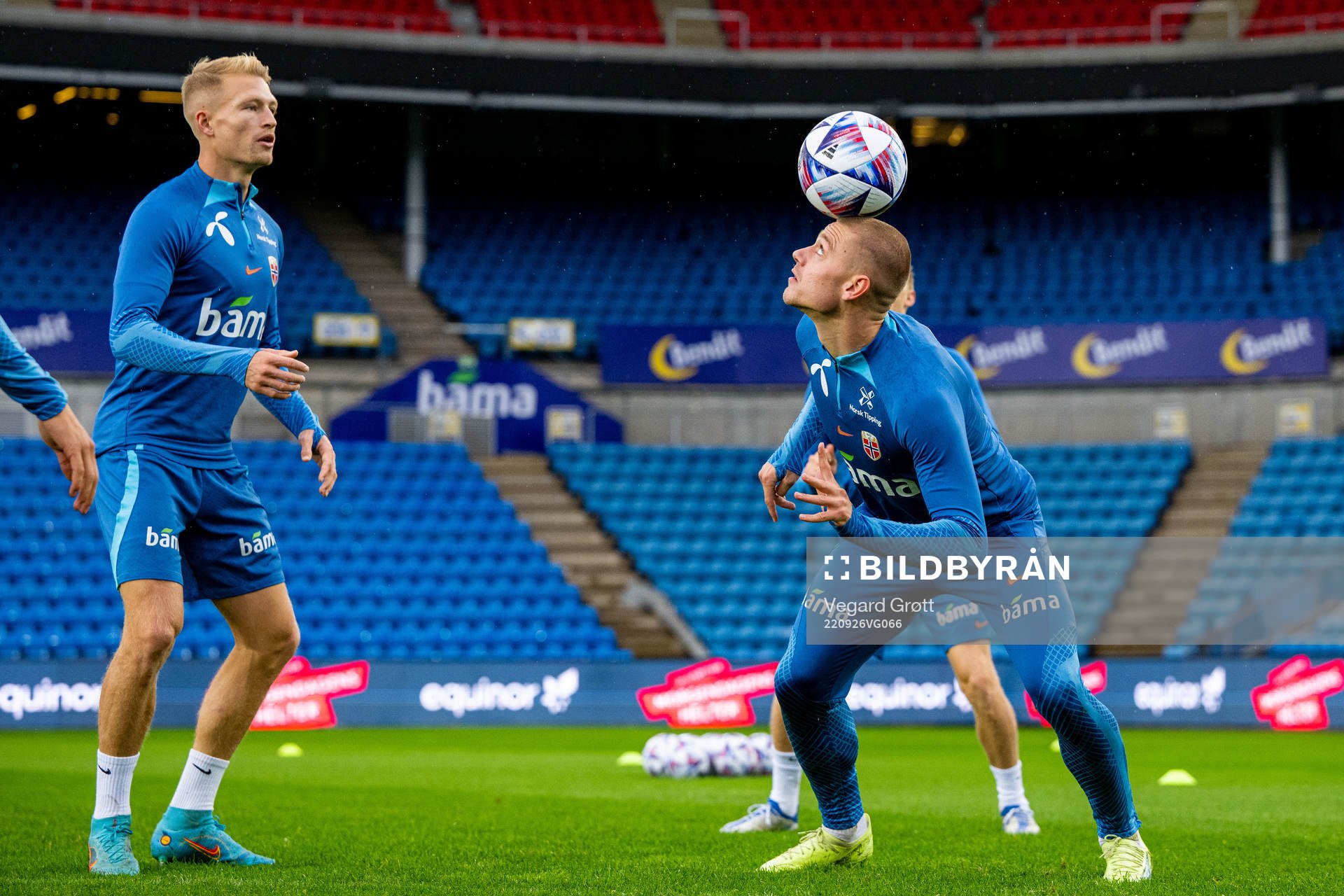 Andreas Hanche-Olsen and Julian Ryerson of the Norwegian