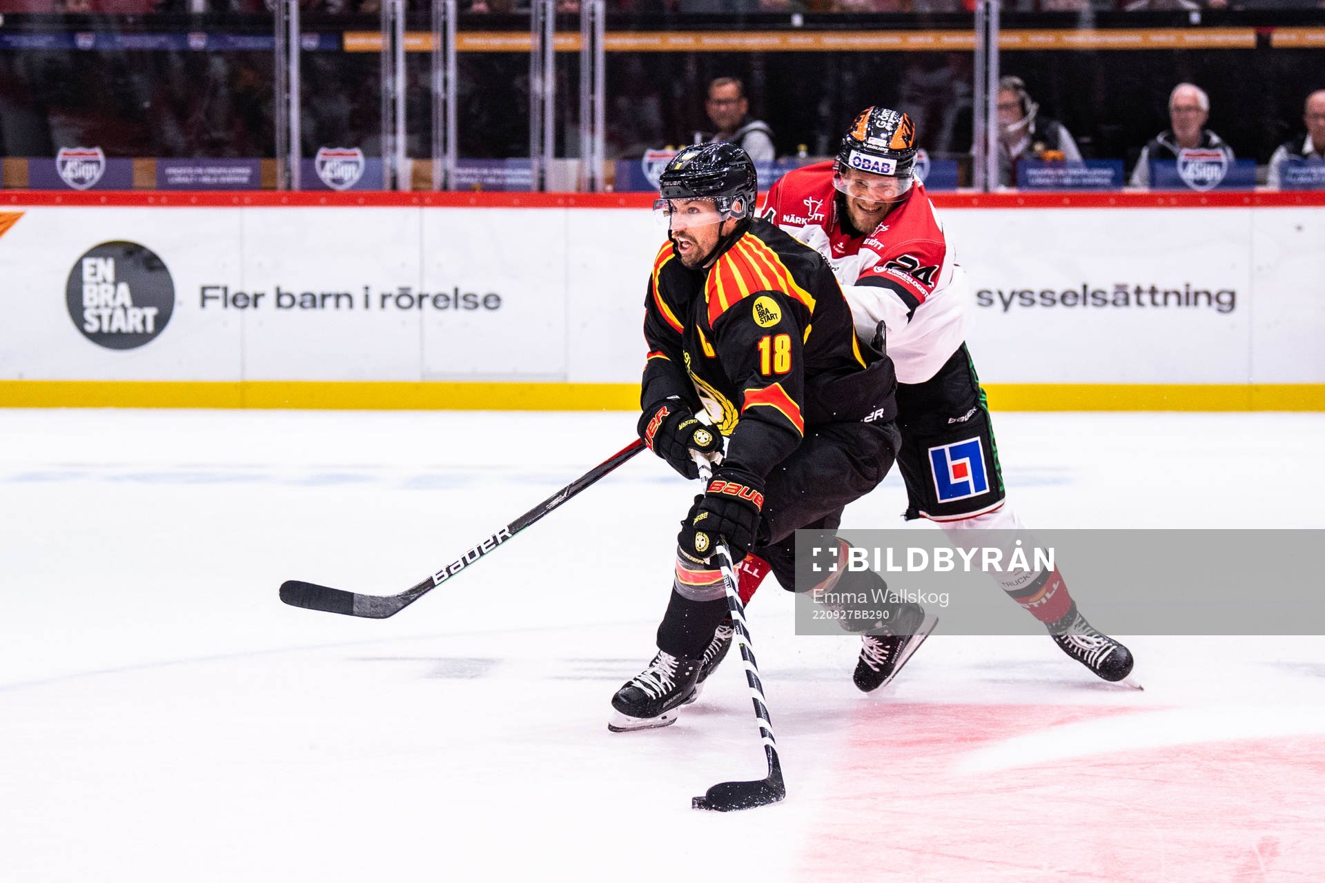 Brynäs Anton Rödin och Örebros Jani Lajunen